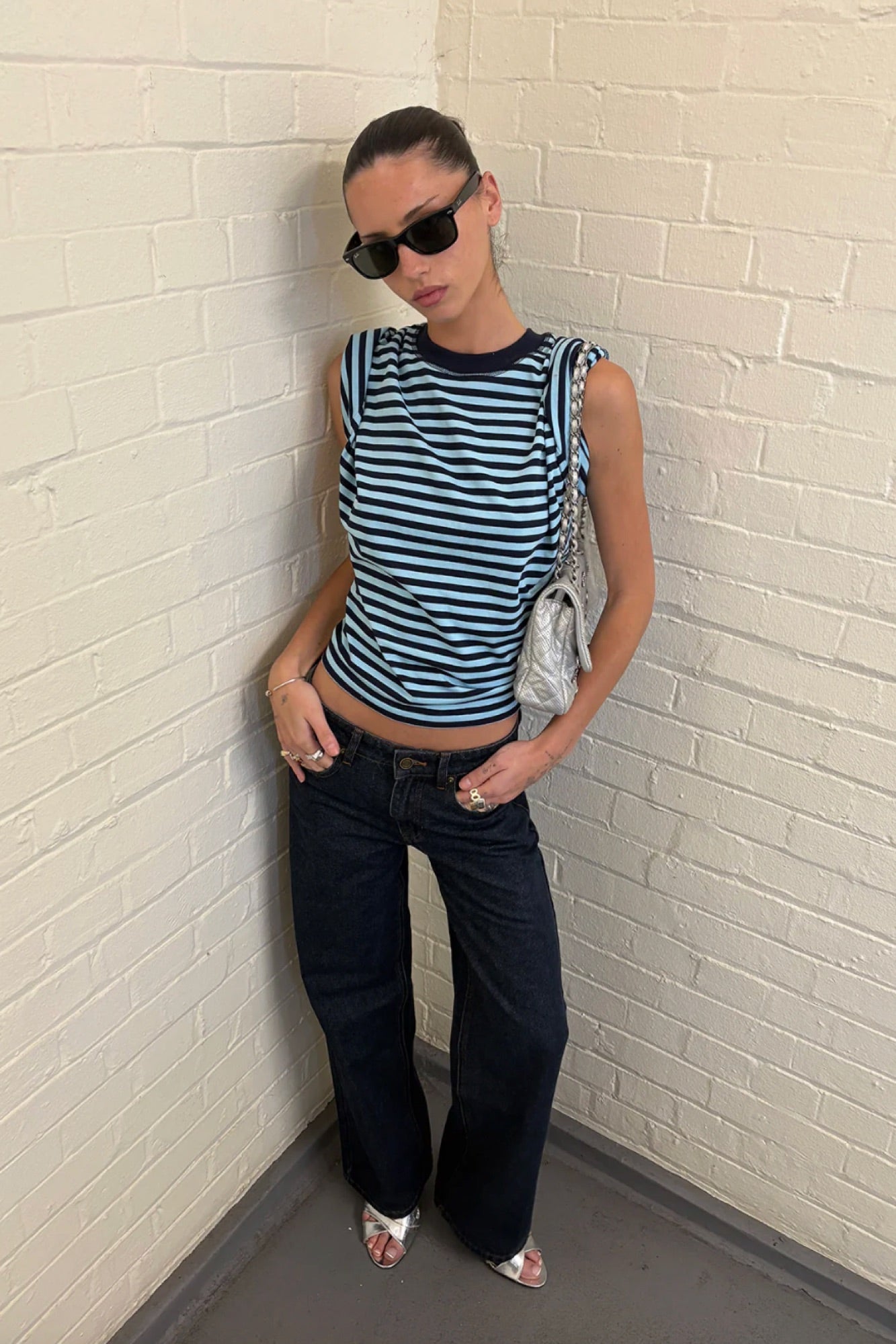 Bloom Short Sleeve Navy Sea Stripe
