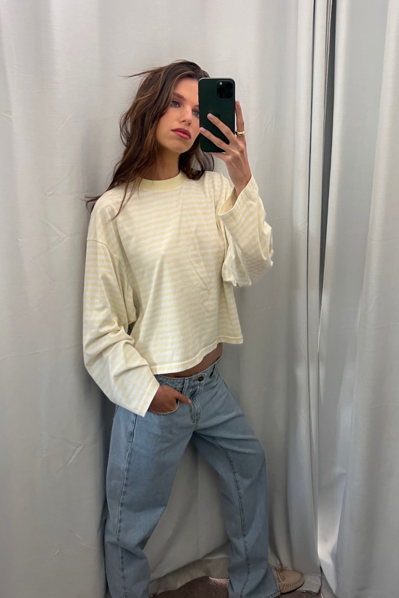Bloom Long Sleeve Lemon Stripe
