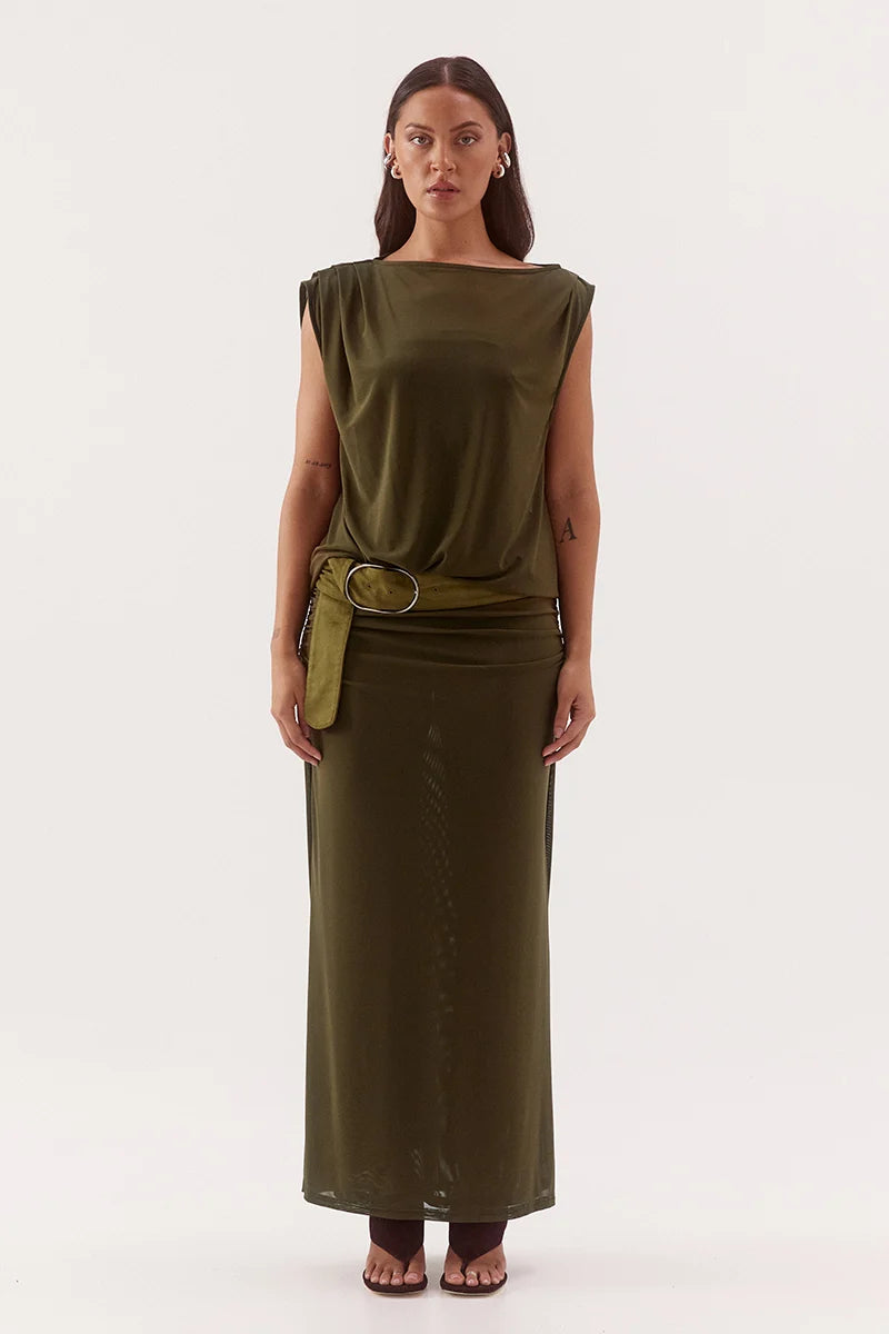 Selen Dress Olive