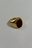 Premium NTH Stone Ring 18K Gold Plated Burgundy