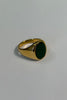 Premium NTH Stone Ring 18K Gold Plated Emerald