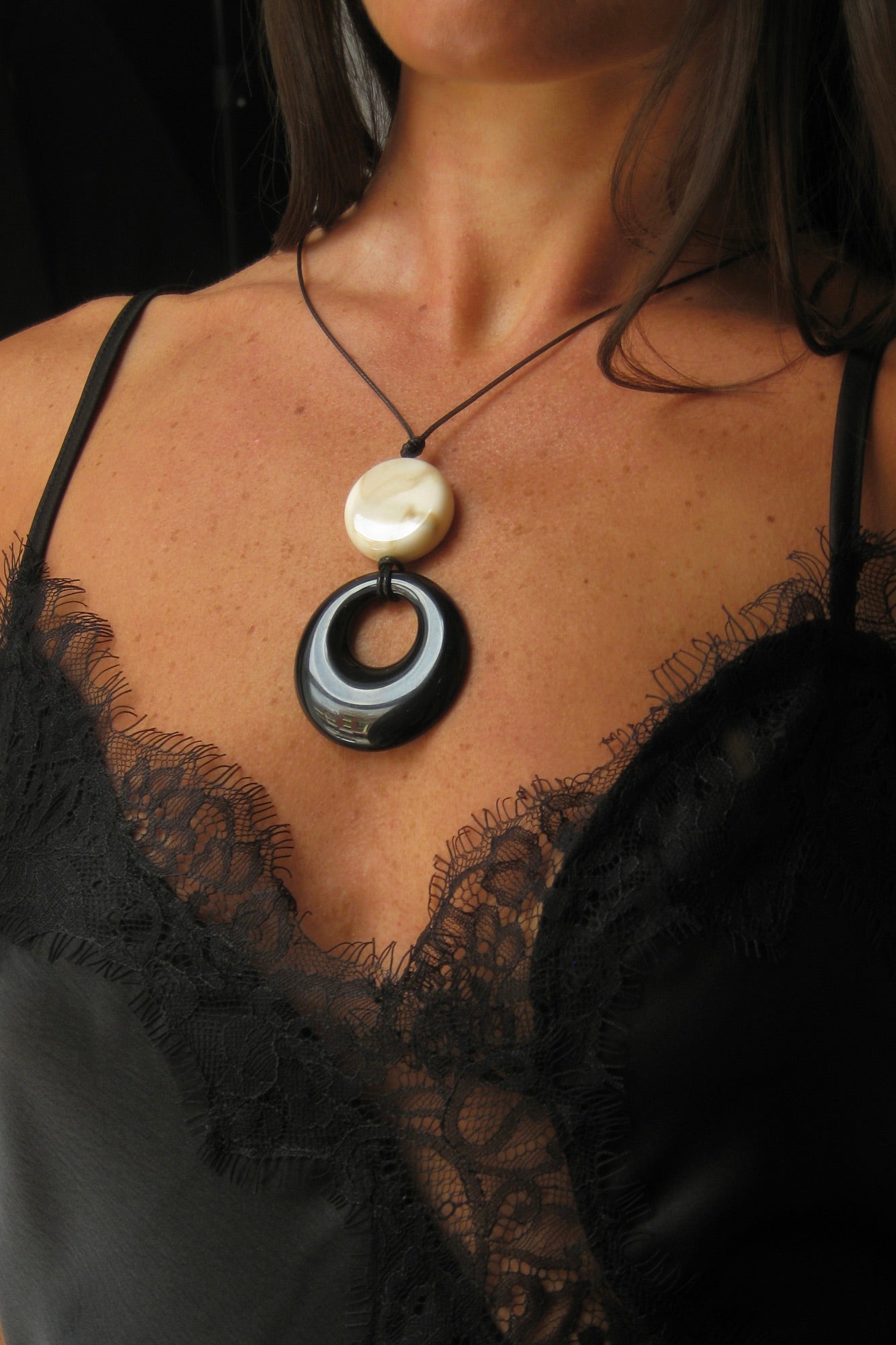 Etta Necklace Black