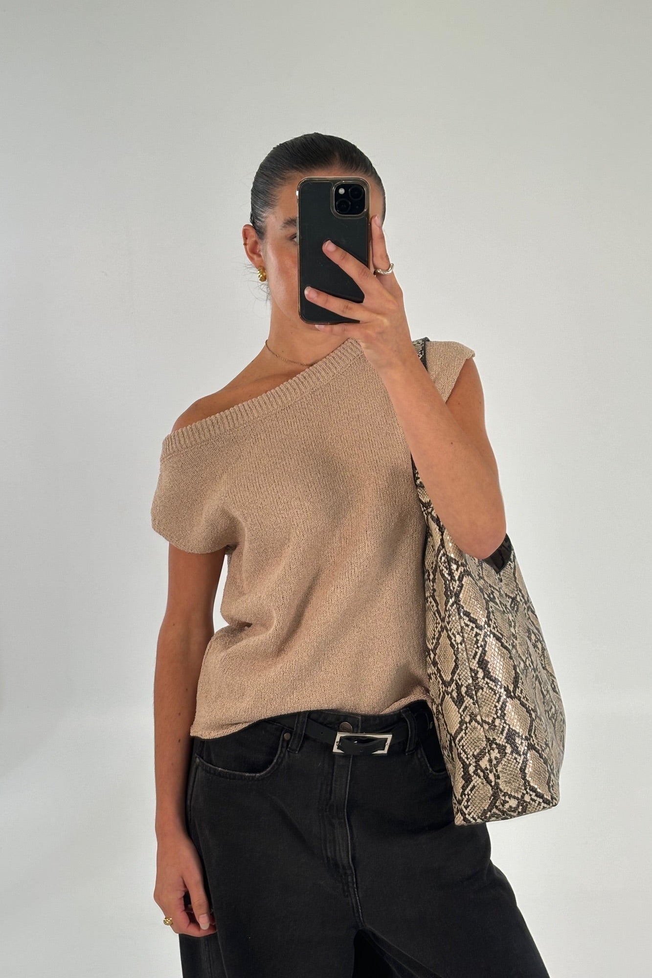 Kaisha Crop Knit Mocha