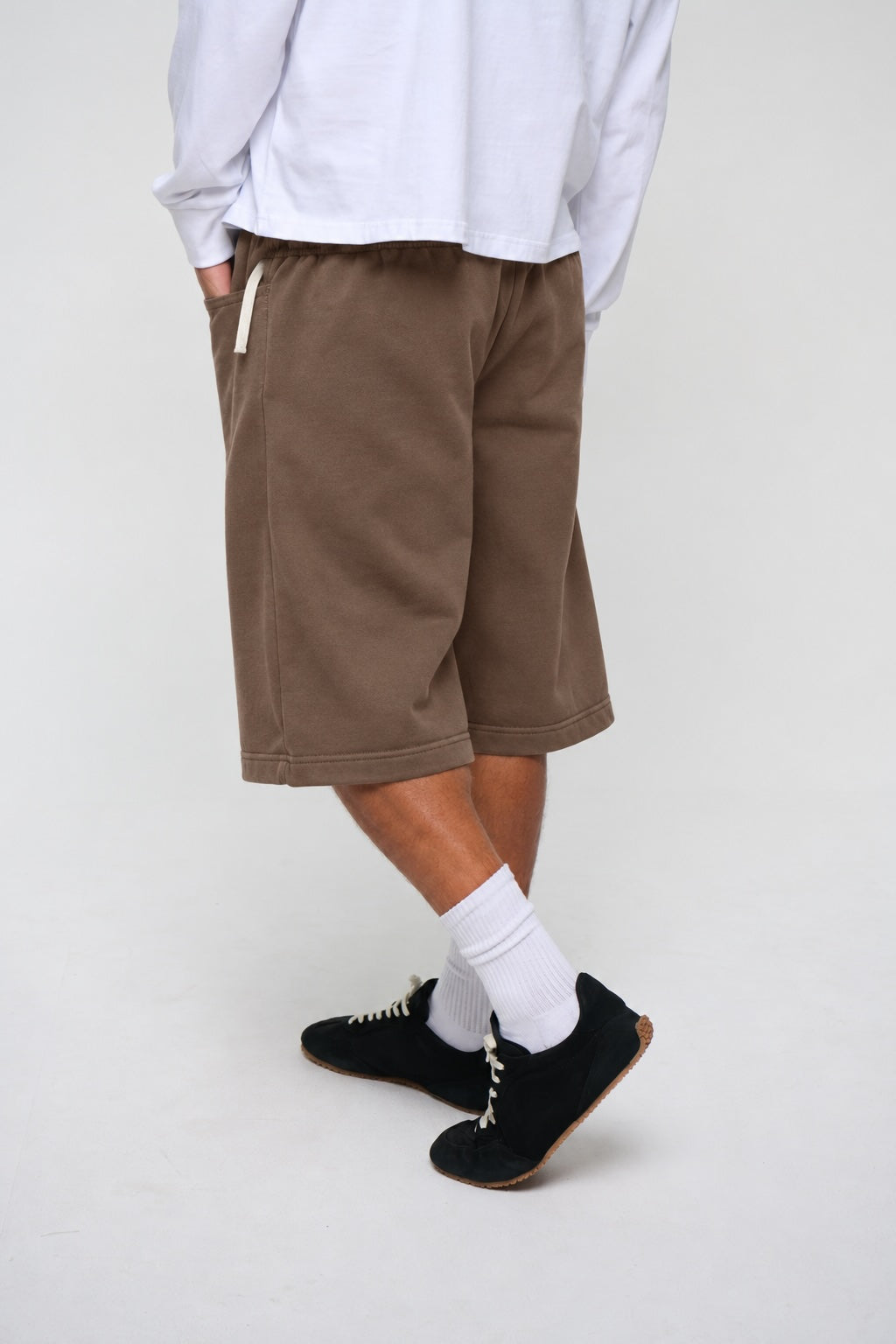420G Fleece Short Choc