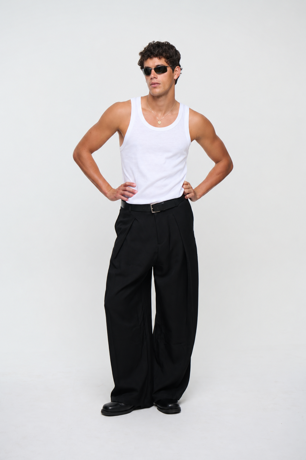 Ryan Fitted Tank White
