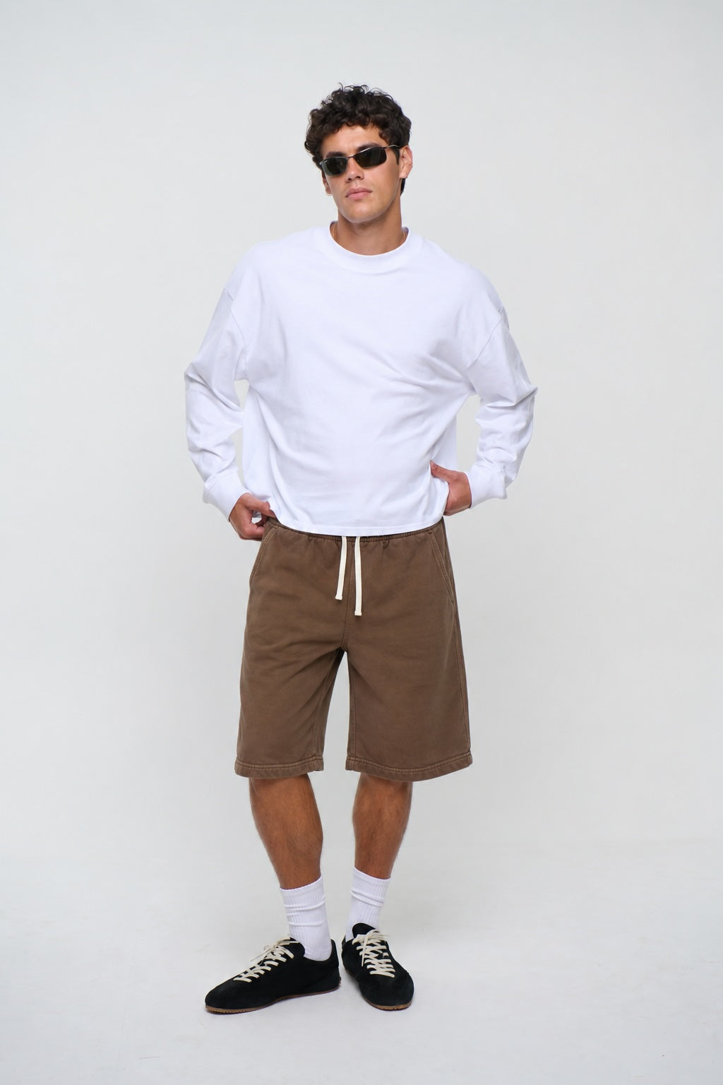 420G Fleece Short Choc