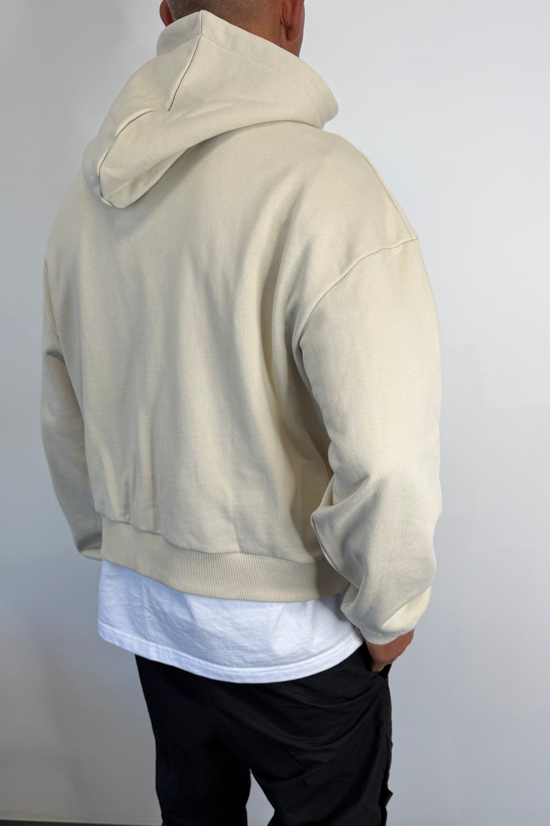 Marcus Heavyweight Cotton Hoodie Ivory