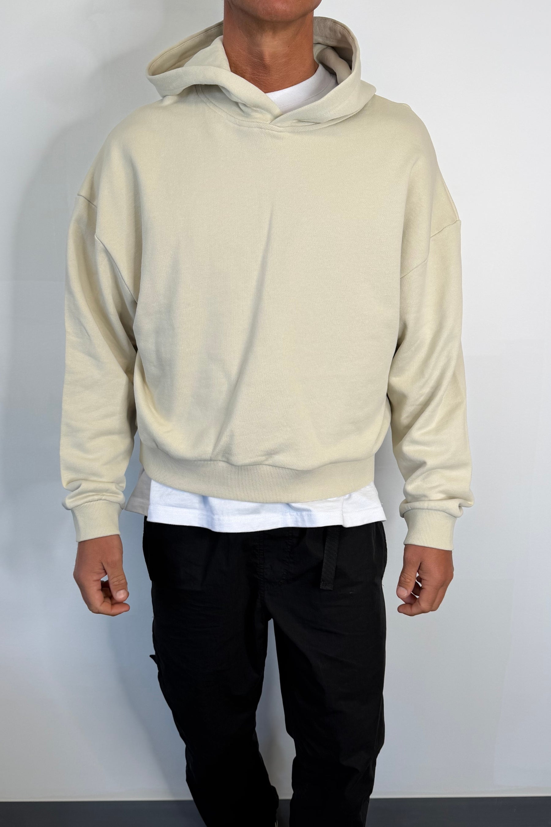 Marcus Heavyweight Cotton Hoodie Ivory
