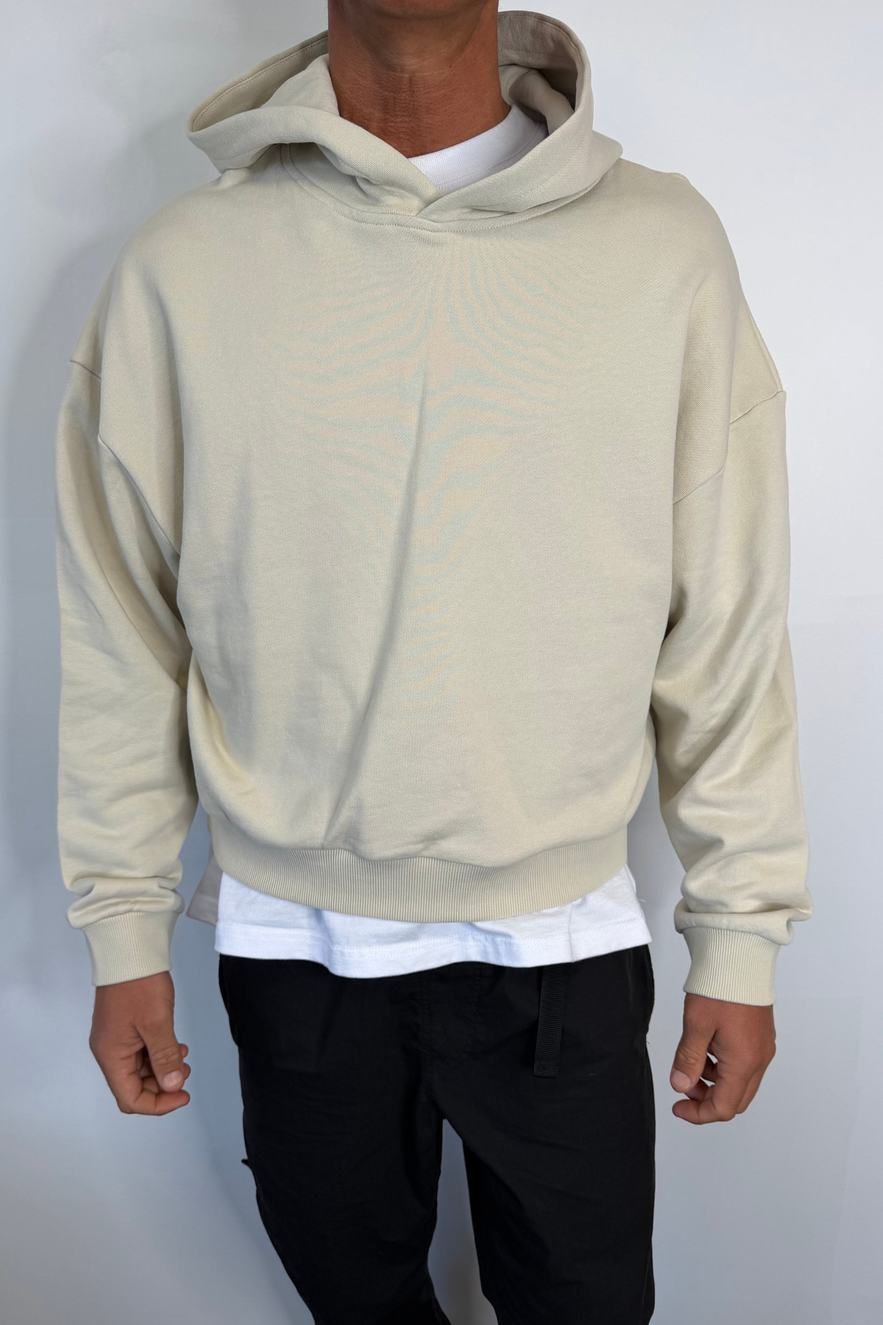Marcus Heavyweight Cotton Hoodie Ivory