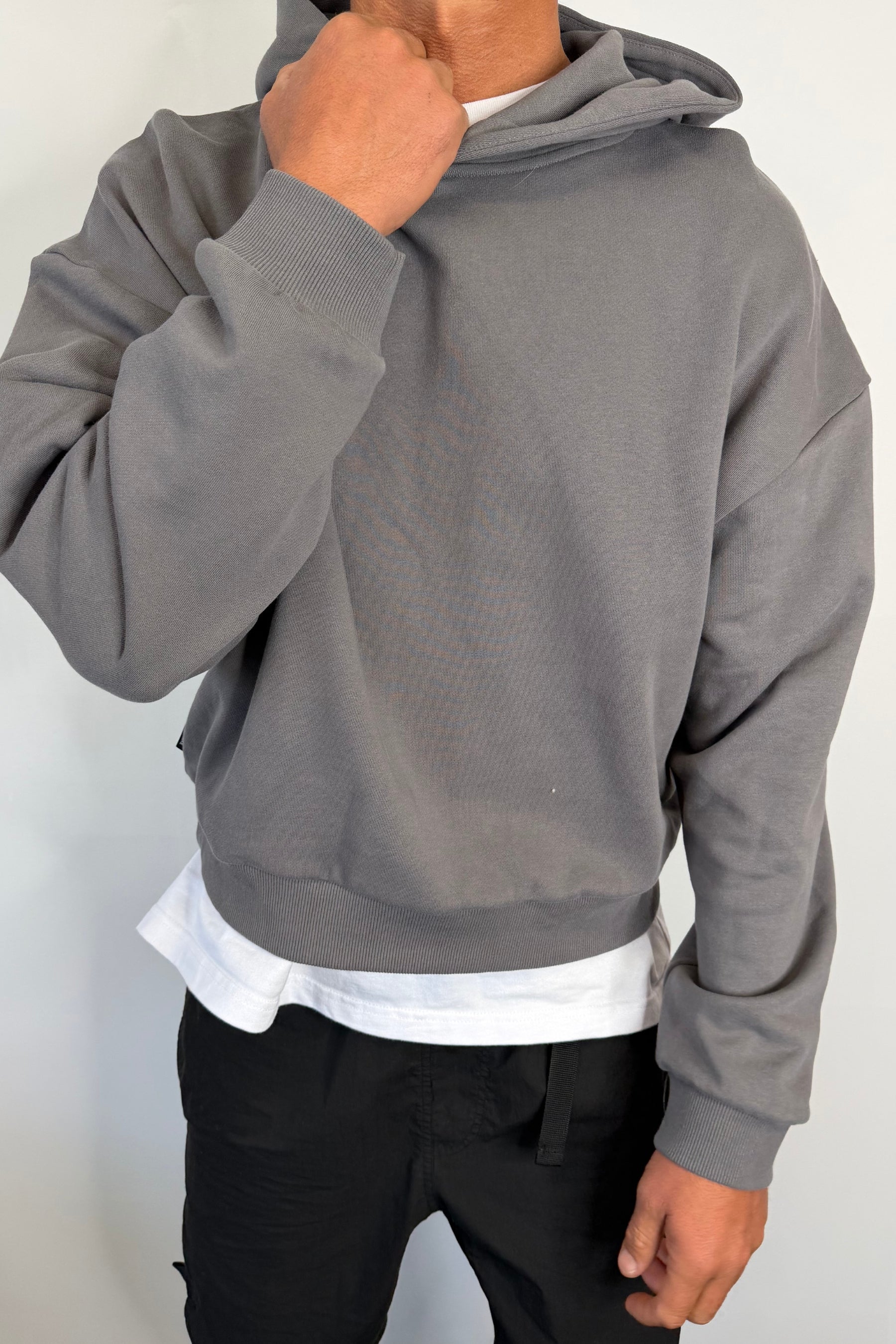 Marcus Heavyweight Cotton Hoodie Charcoal
