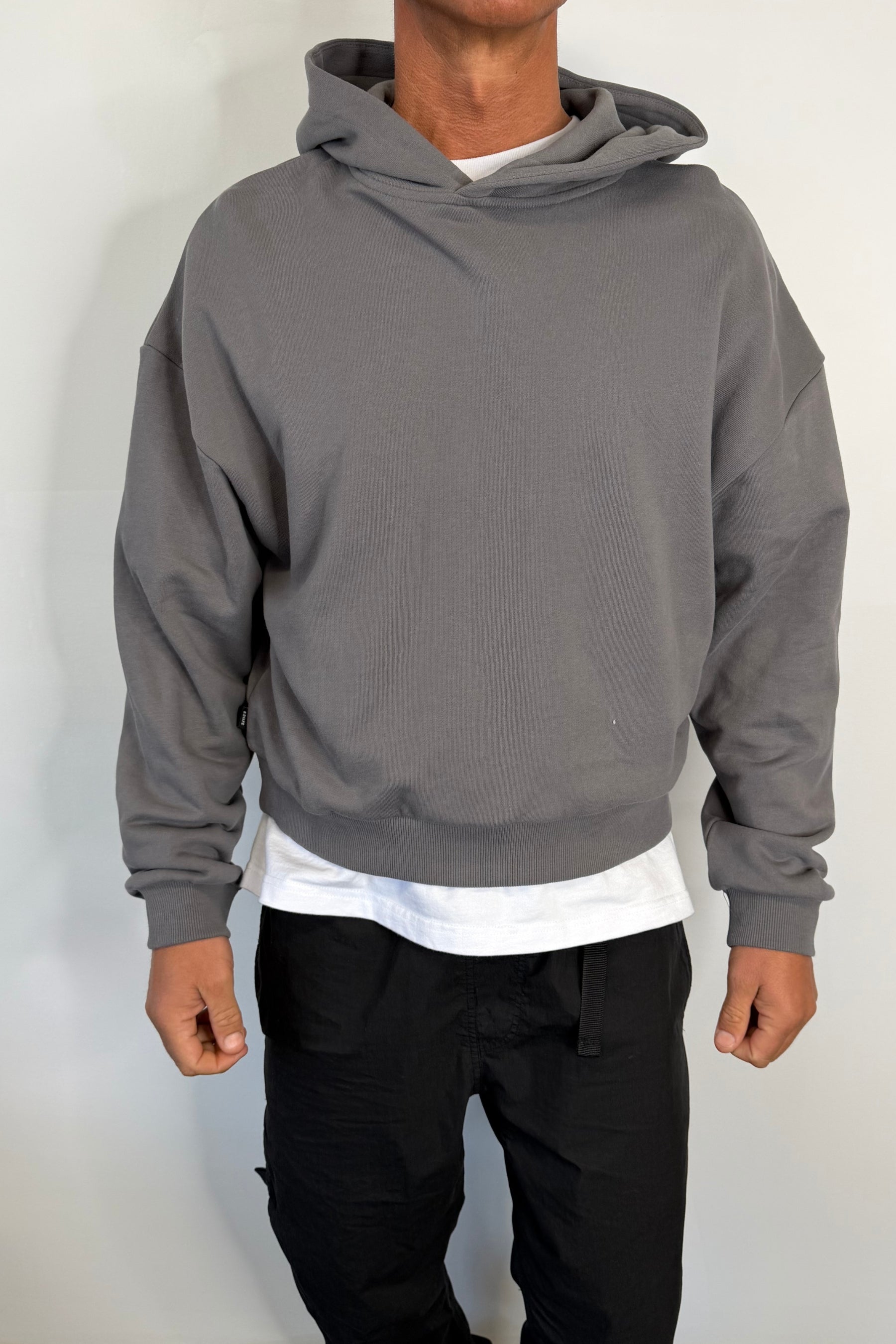 Marcus Heavyweight Cotton Hoodie Charcoal