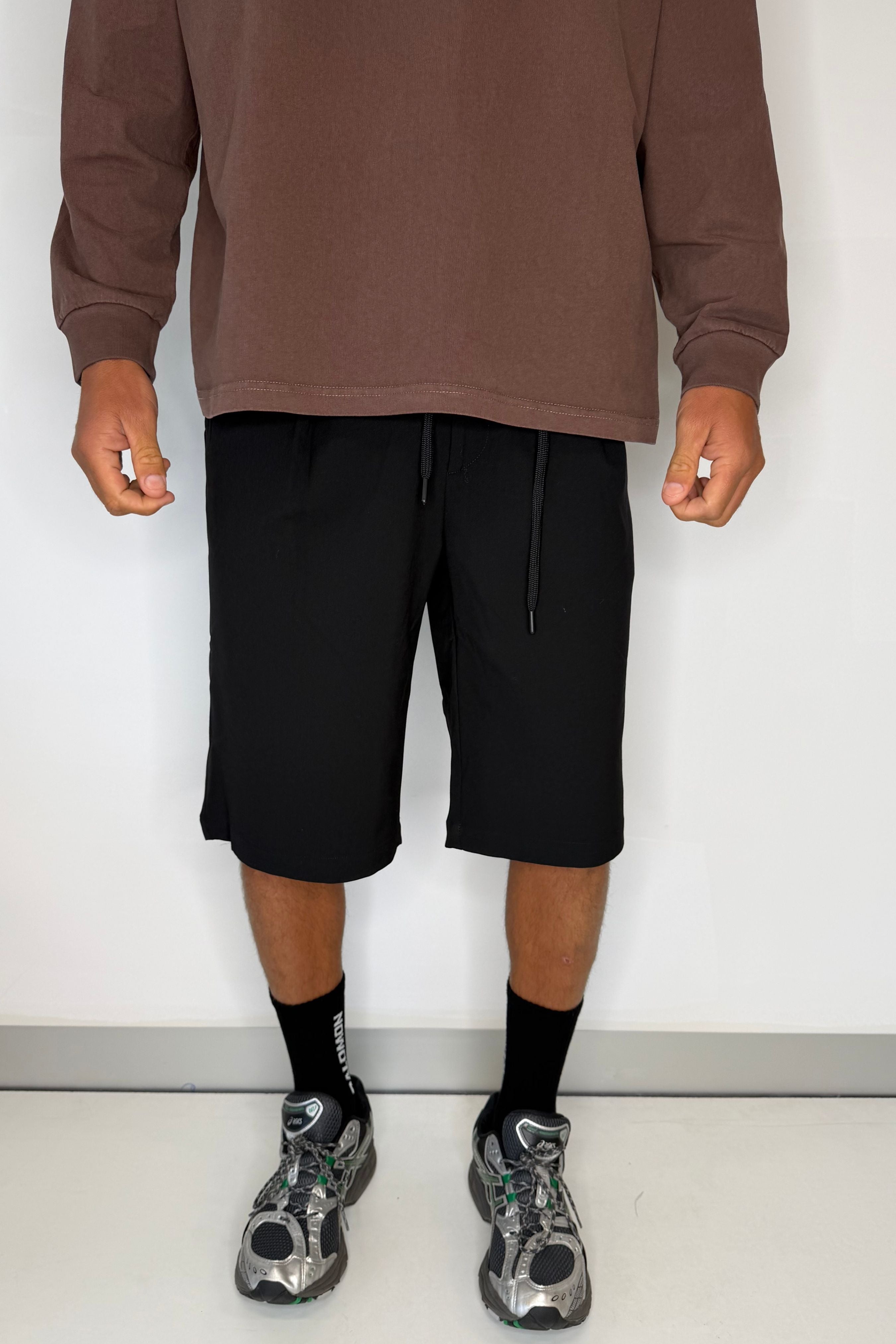 Alex Pleat Jort Black