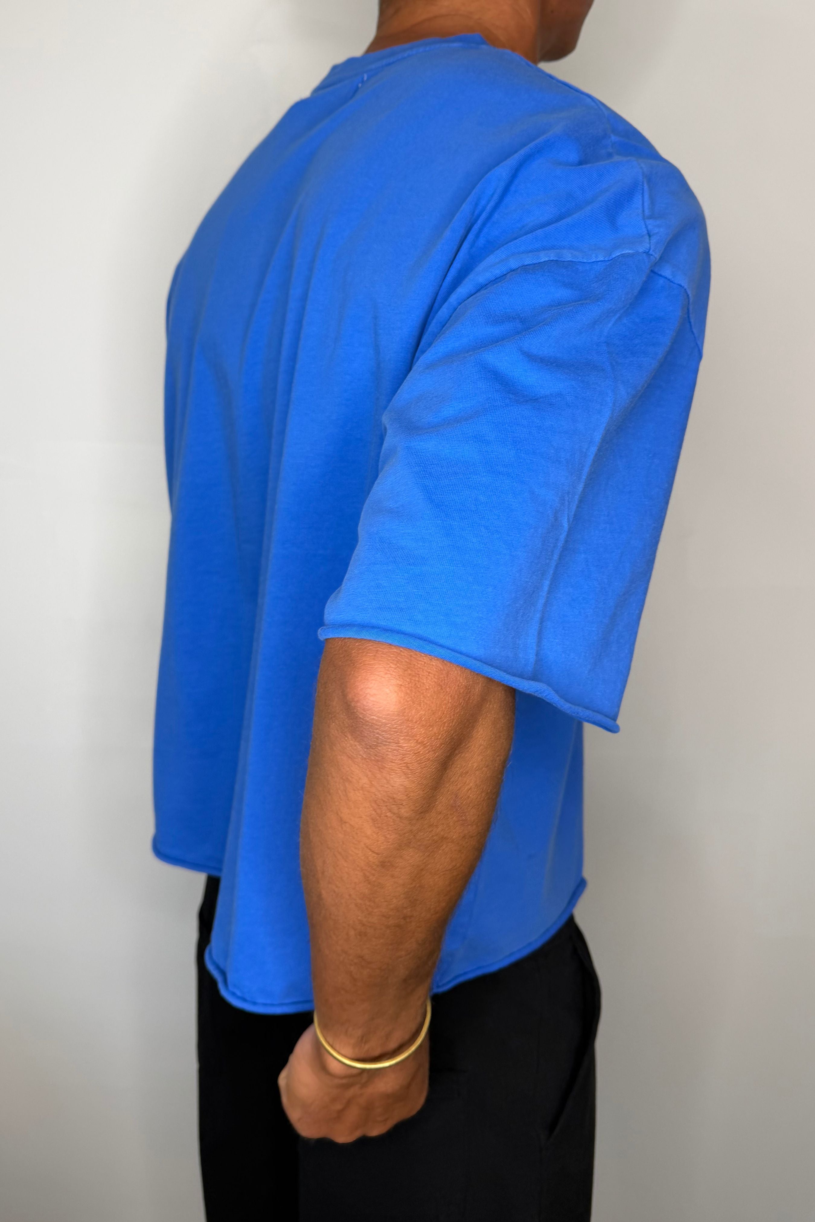 Raw 200G Cotton Box Tee Royal
