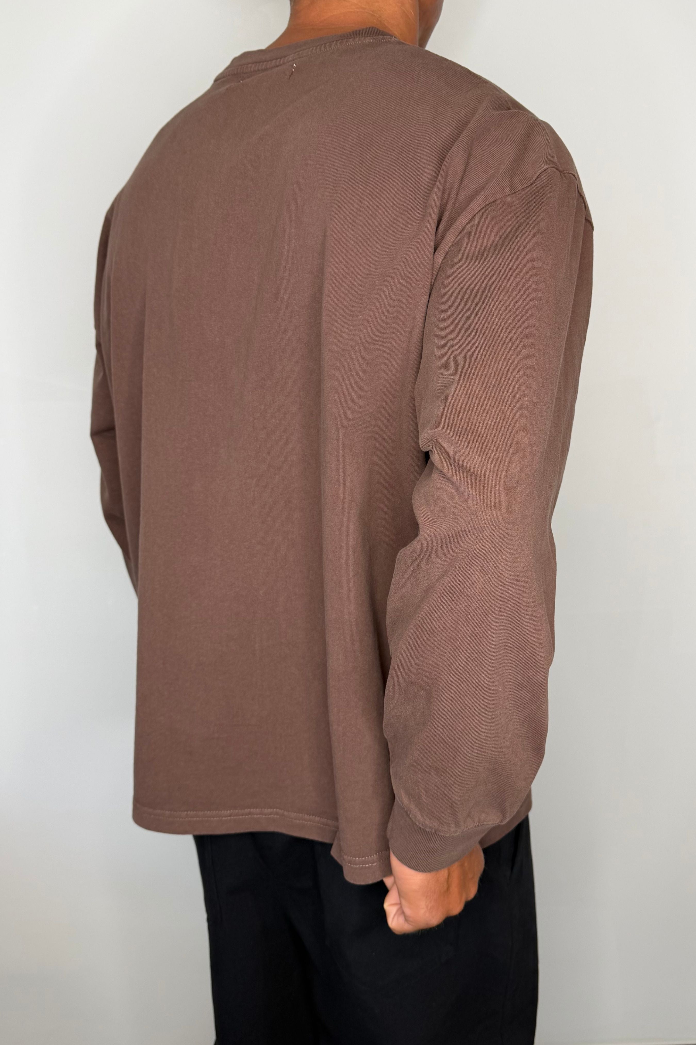 Enzyme Wash Long Sleeve Choc