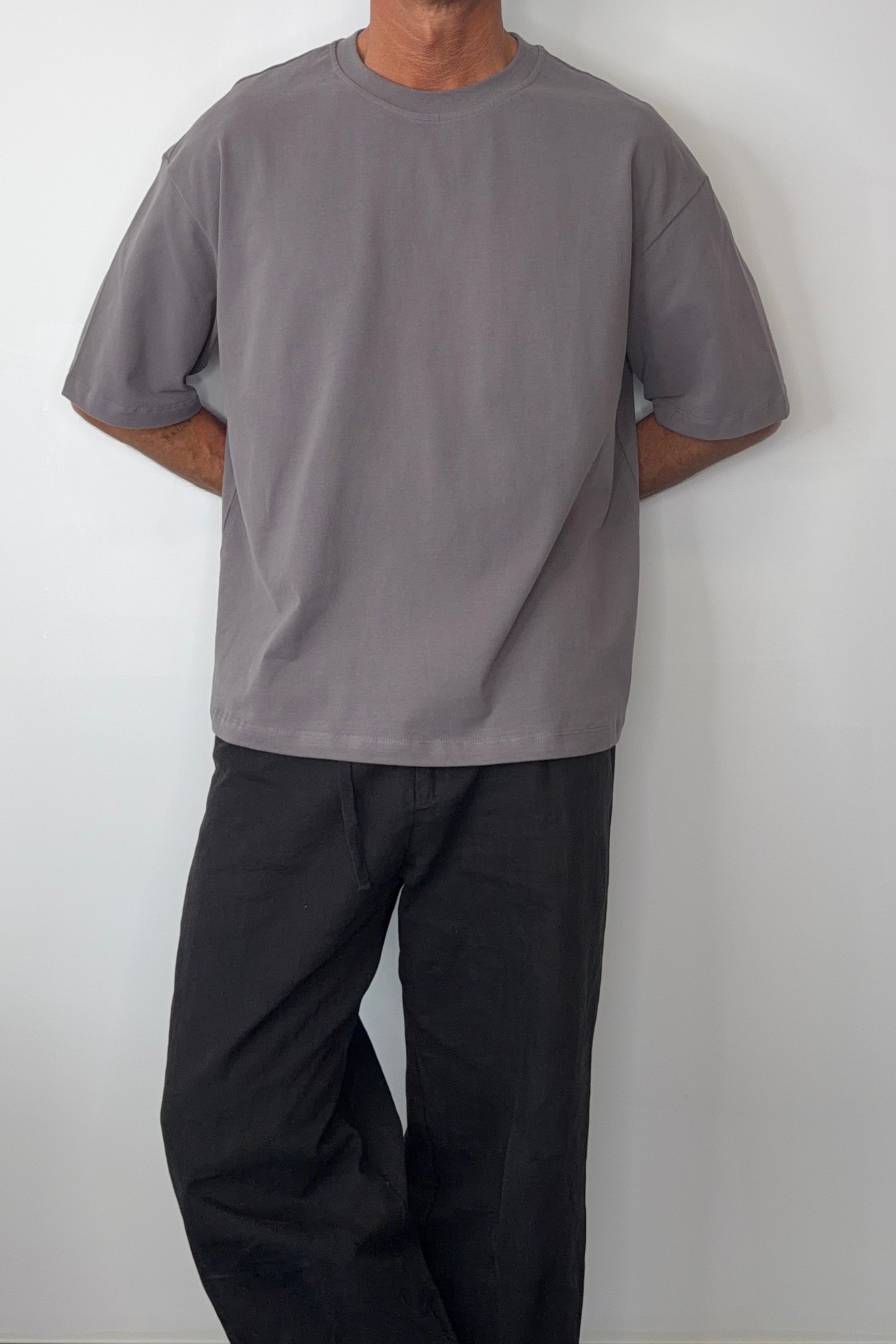 230G Cotton Premium Tee Steel