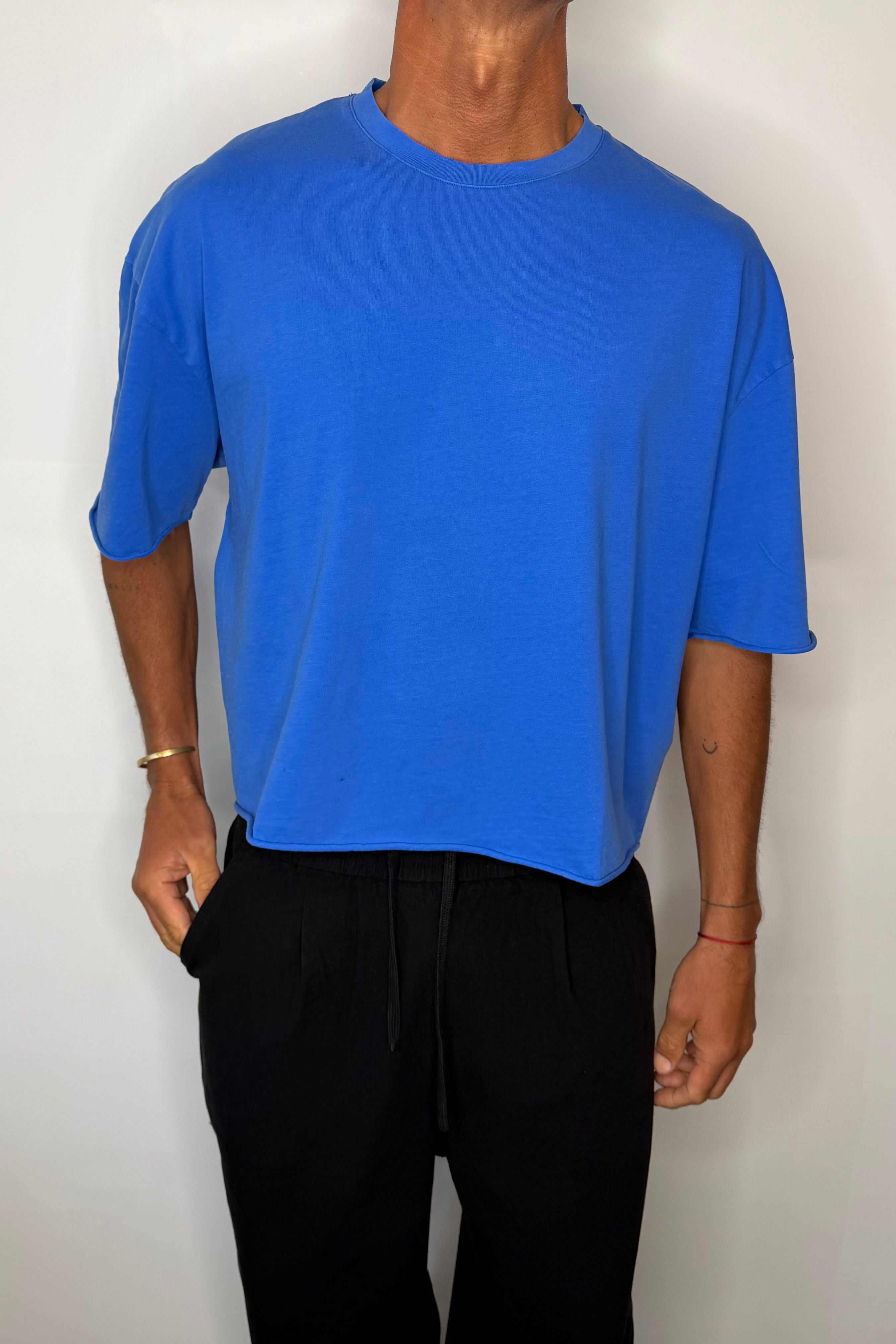 Raw 200G Cotton Box Tee Royal