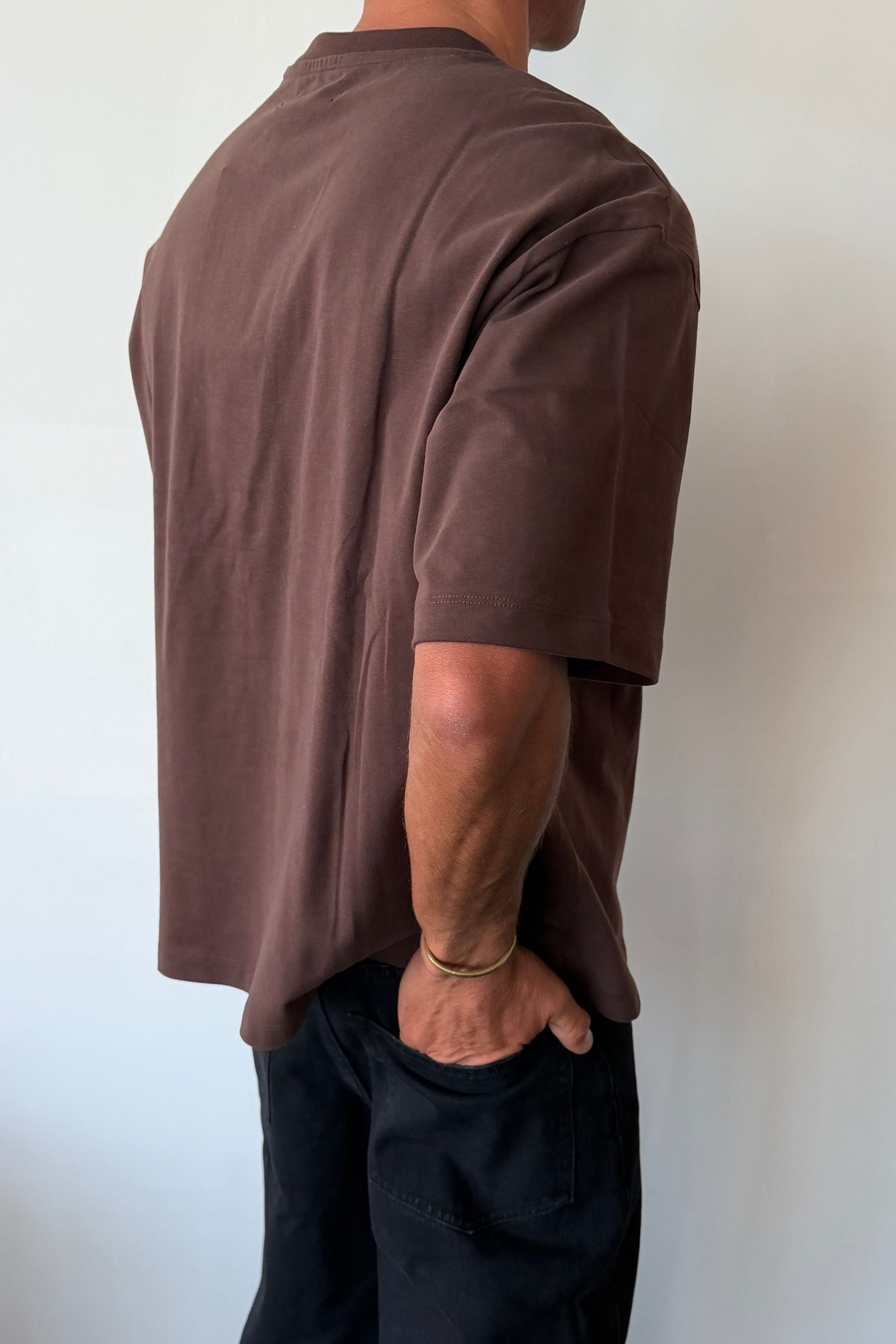 230G Cotton Premium Tee Choc