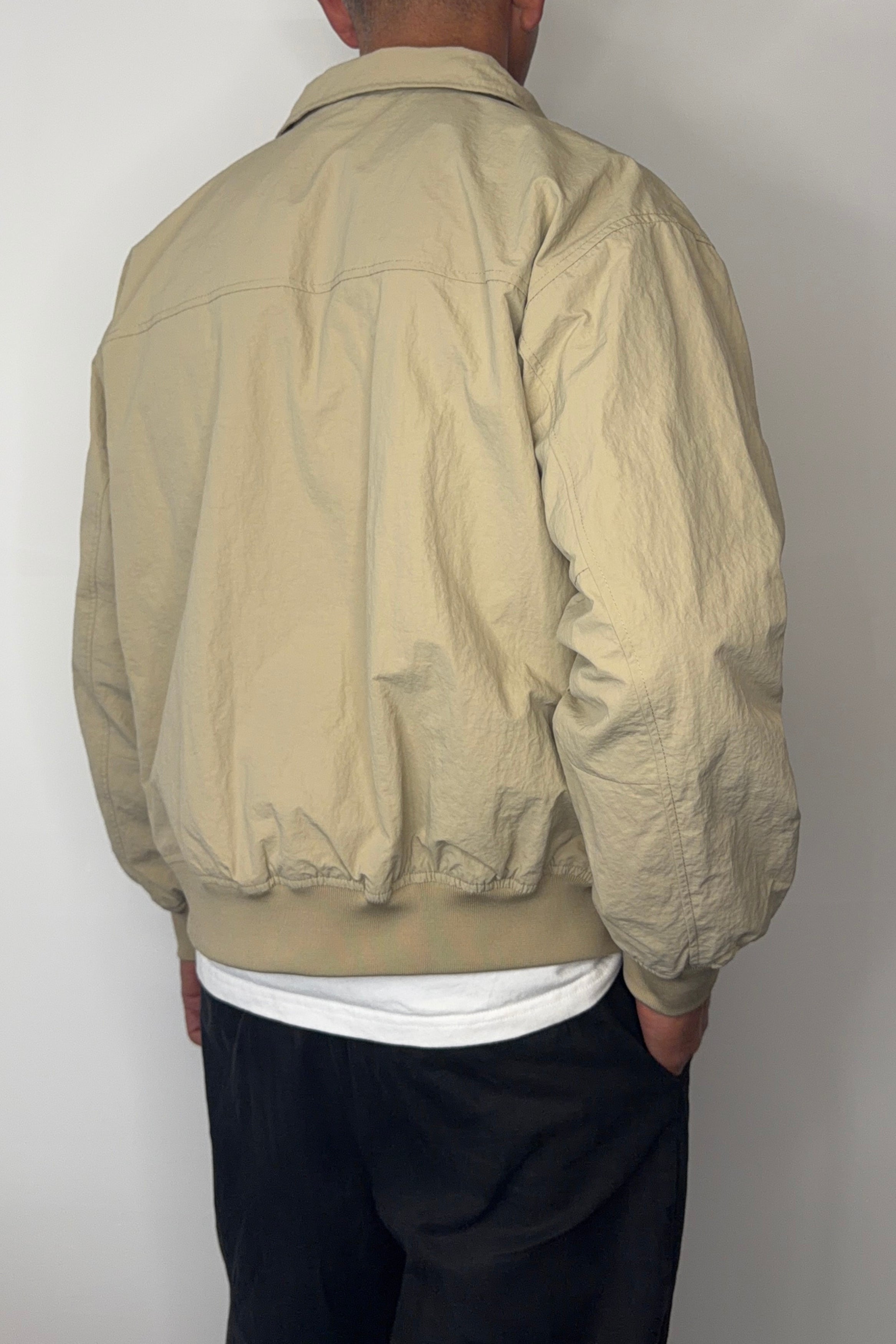 Evans Ribbed Bomber Beige