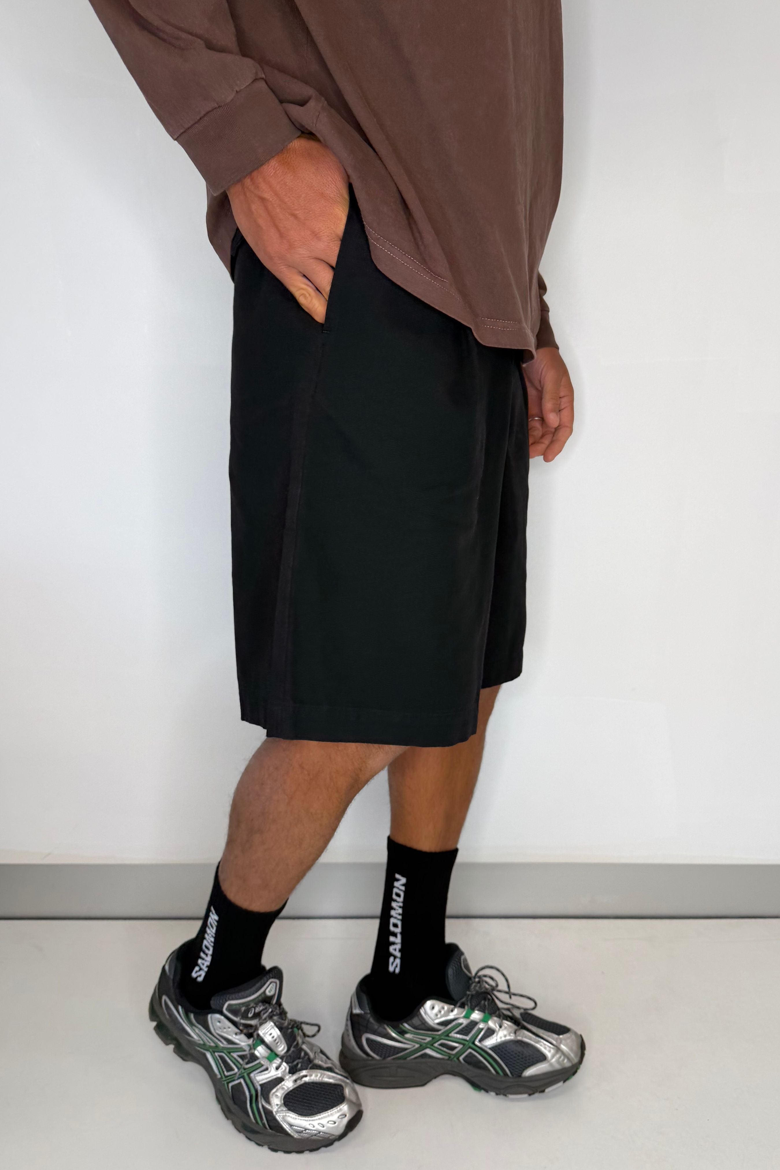 Alex Pleat Jort Black