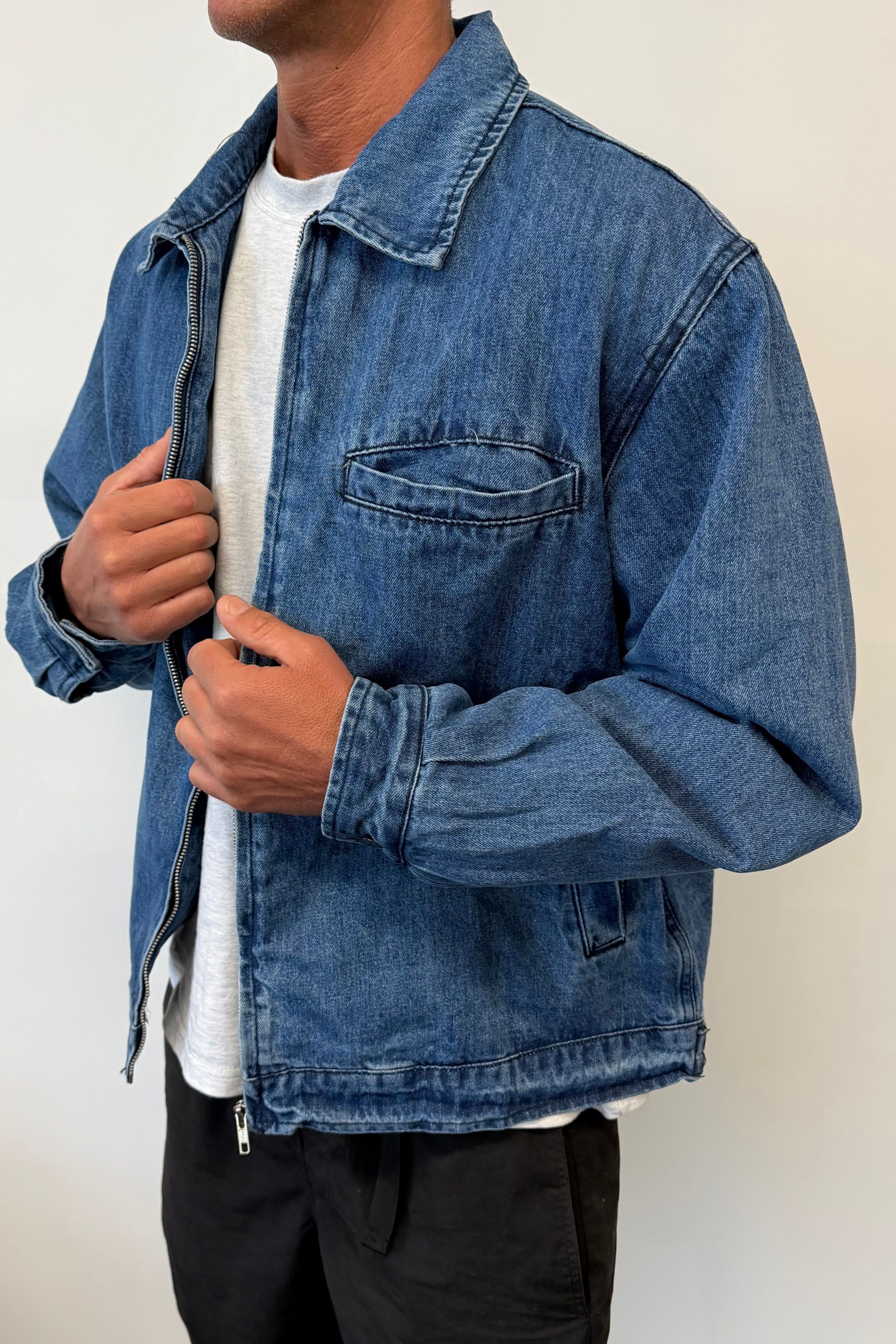 NTH Denim Lined Jacket Blue