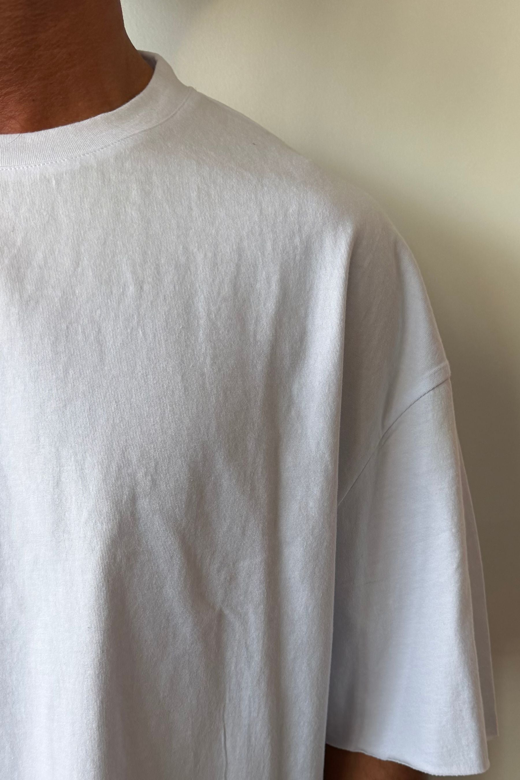Raw 200G Cotton Box Tee White