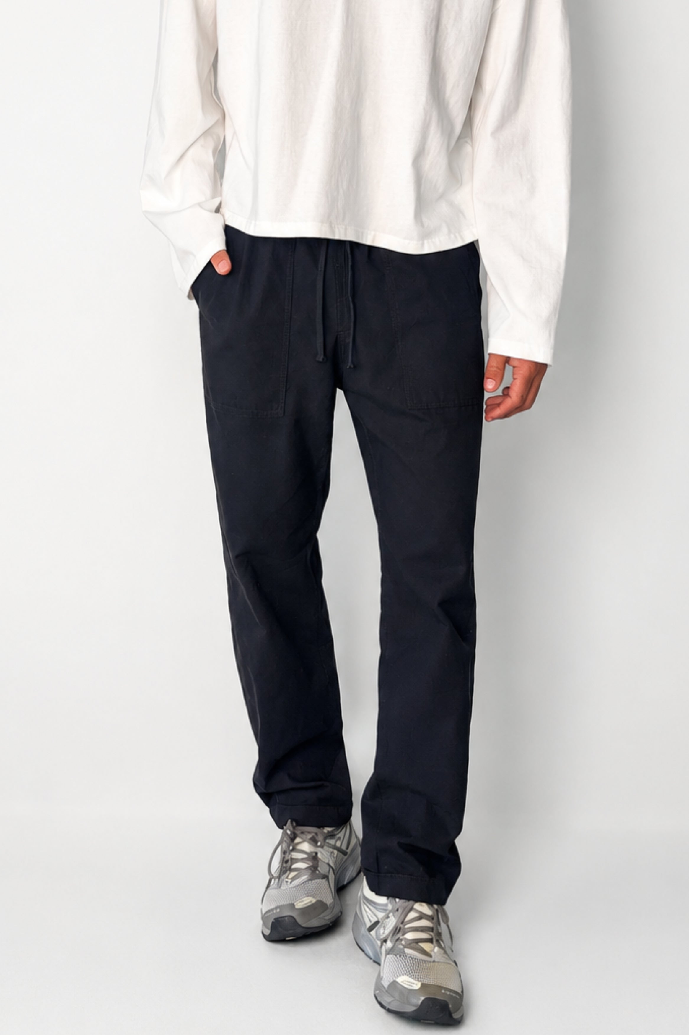Cooper Straight Cotton Pant Black