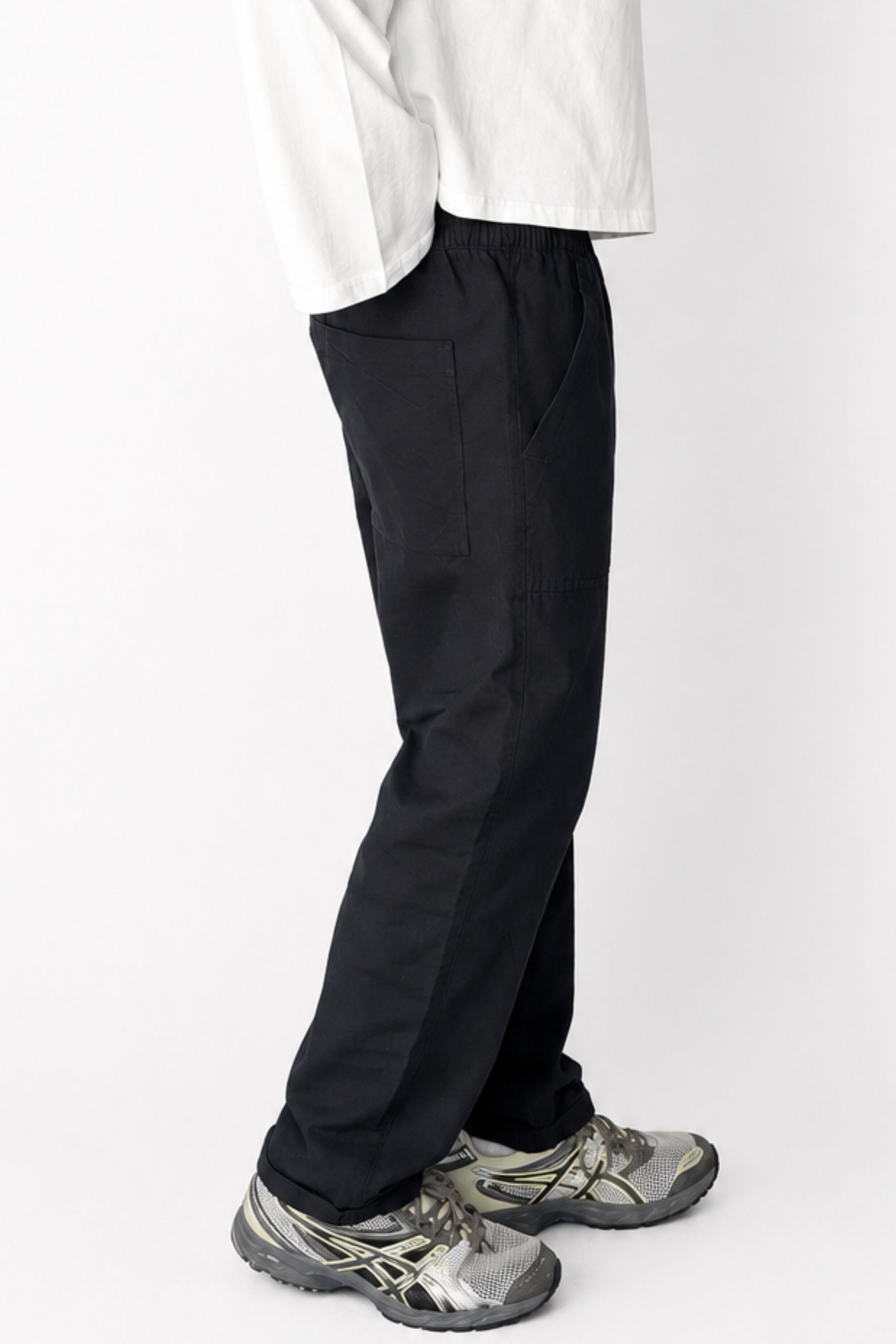 Cooper Straight Cotton Pant Black