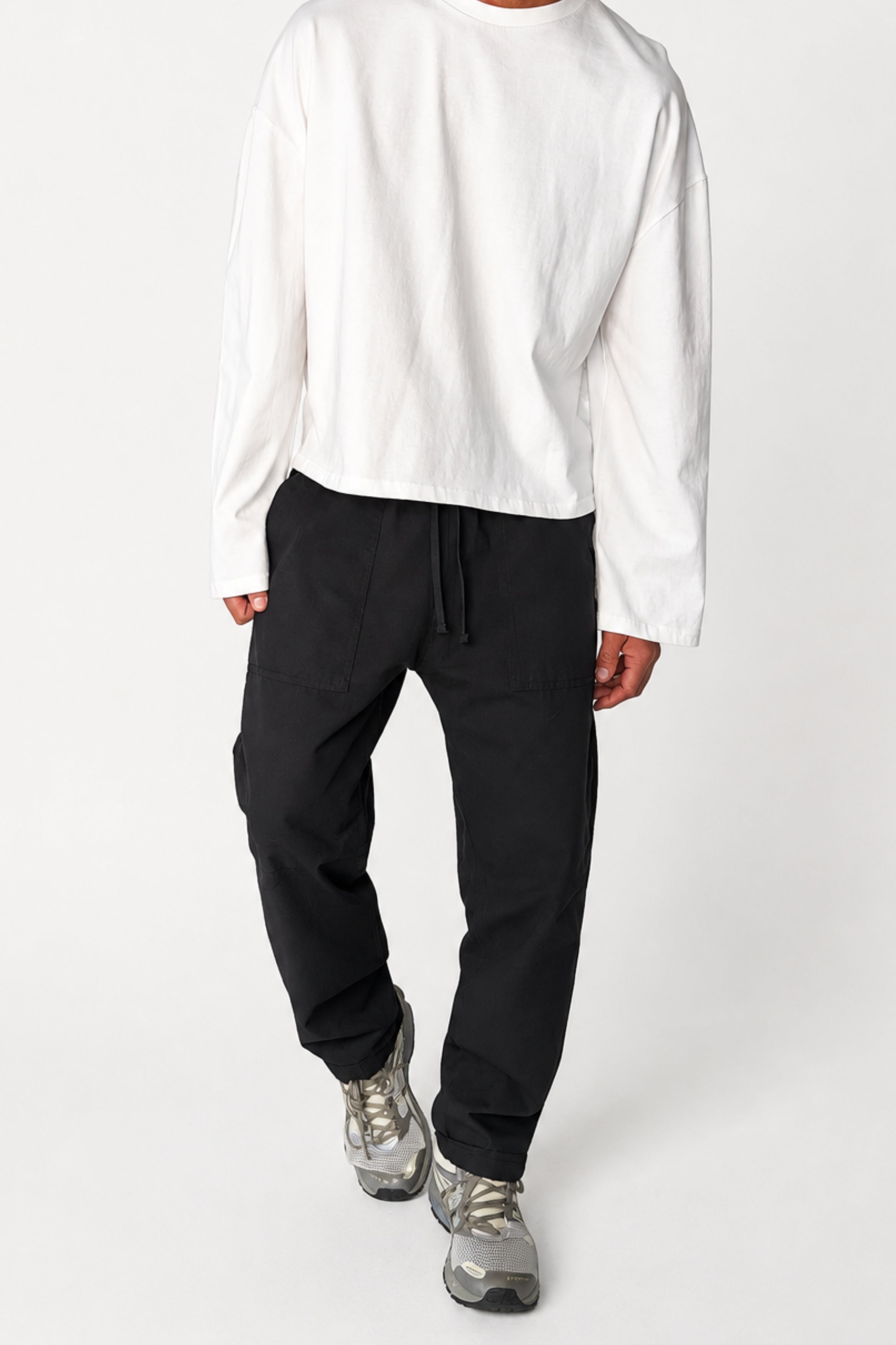 Cooper Straight Cotton Pant Black
