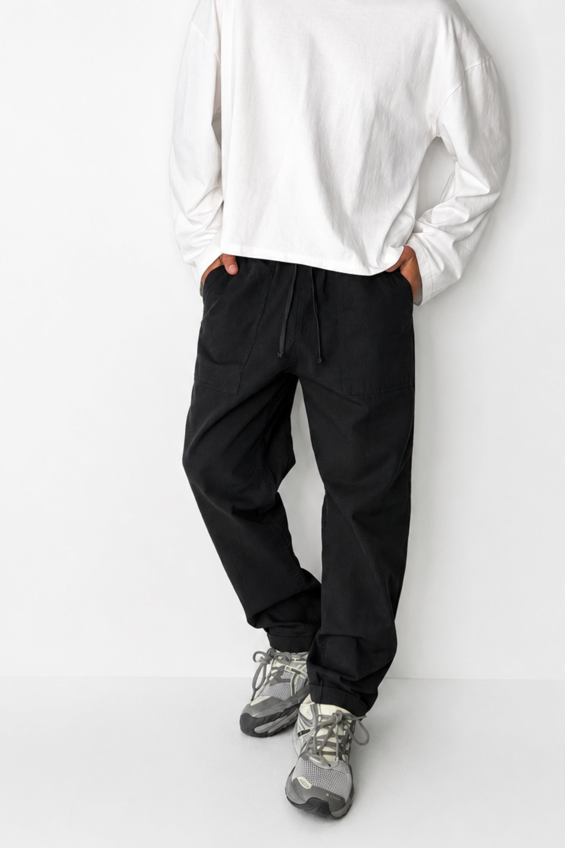 Cooper Straight Cotton Pant Black