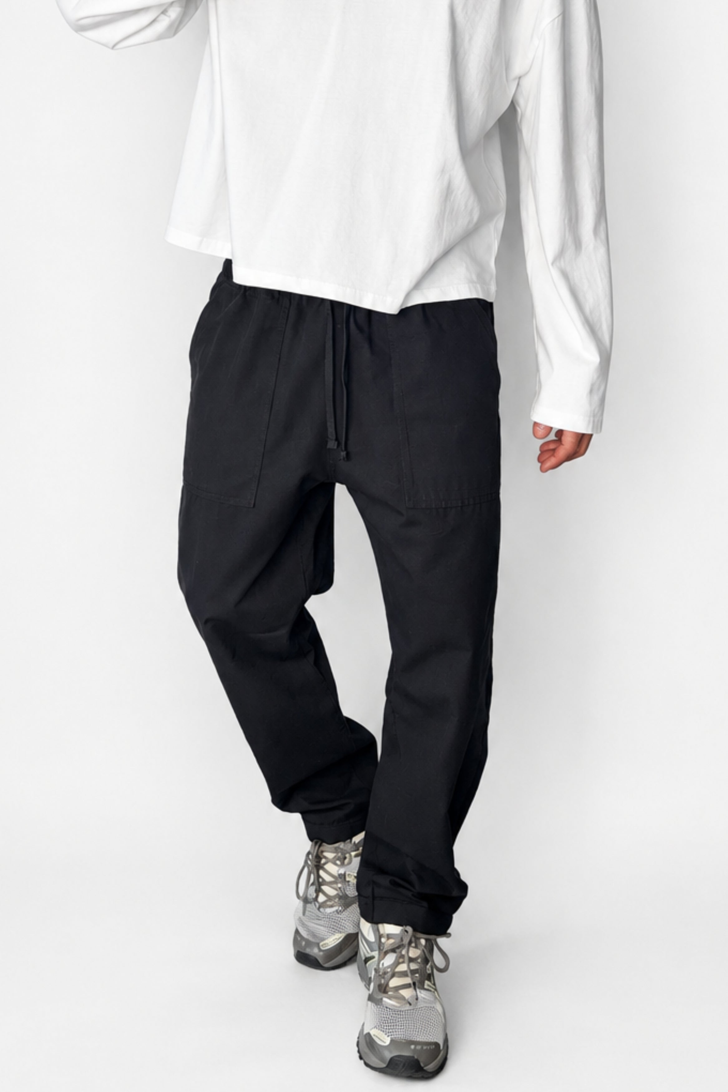 Cooper Straight Cotton Pant Black