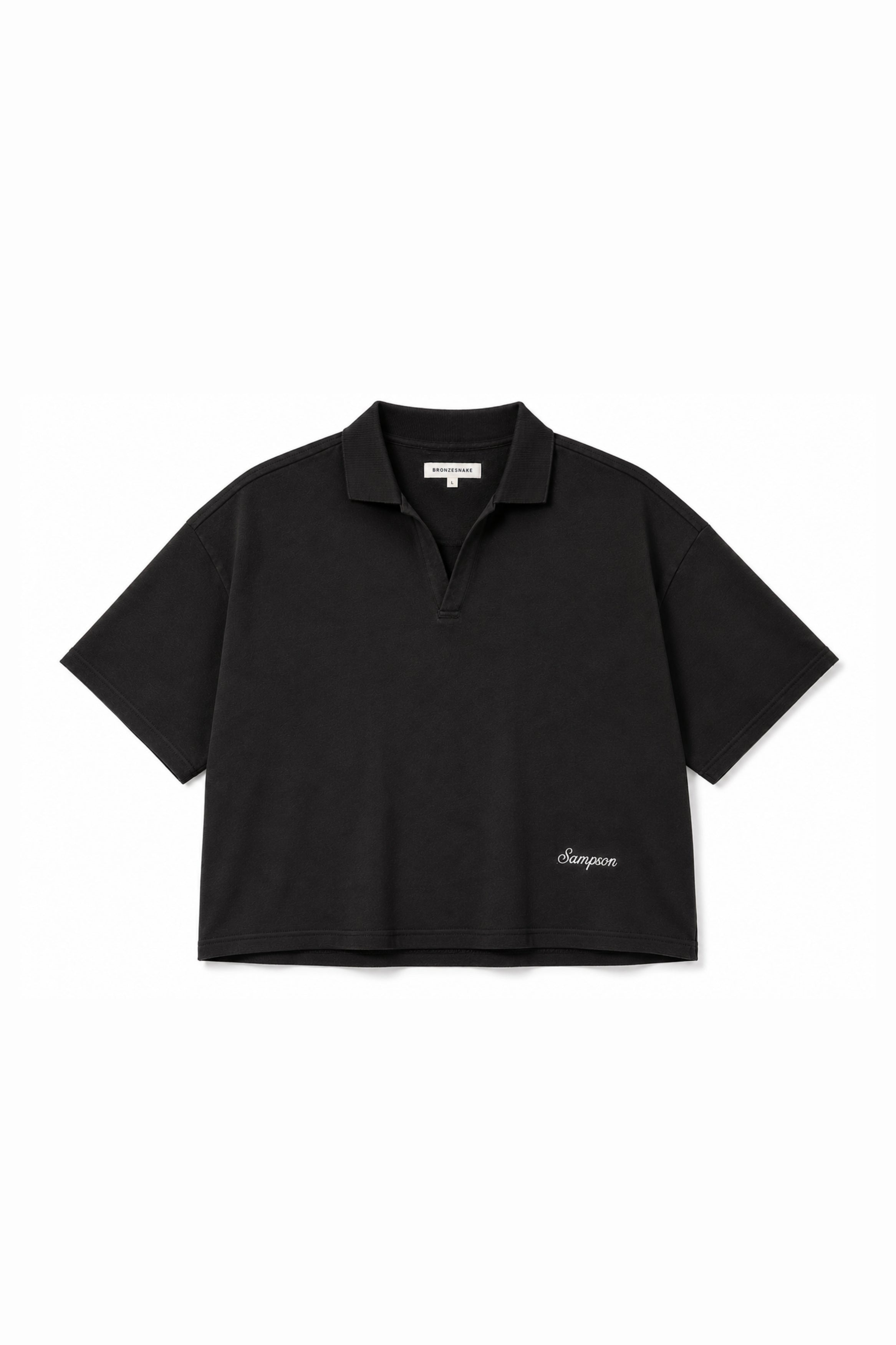 Jersey Crop Polo Embroidery Logo