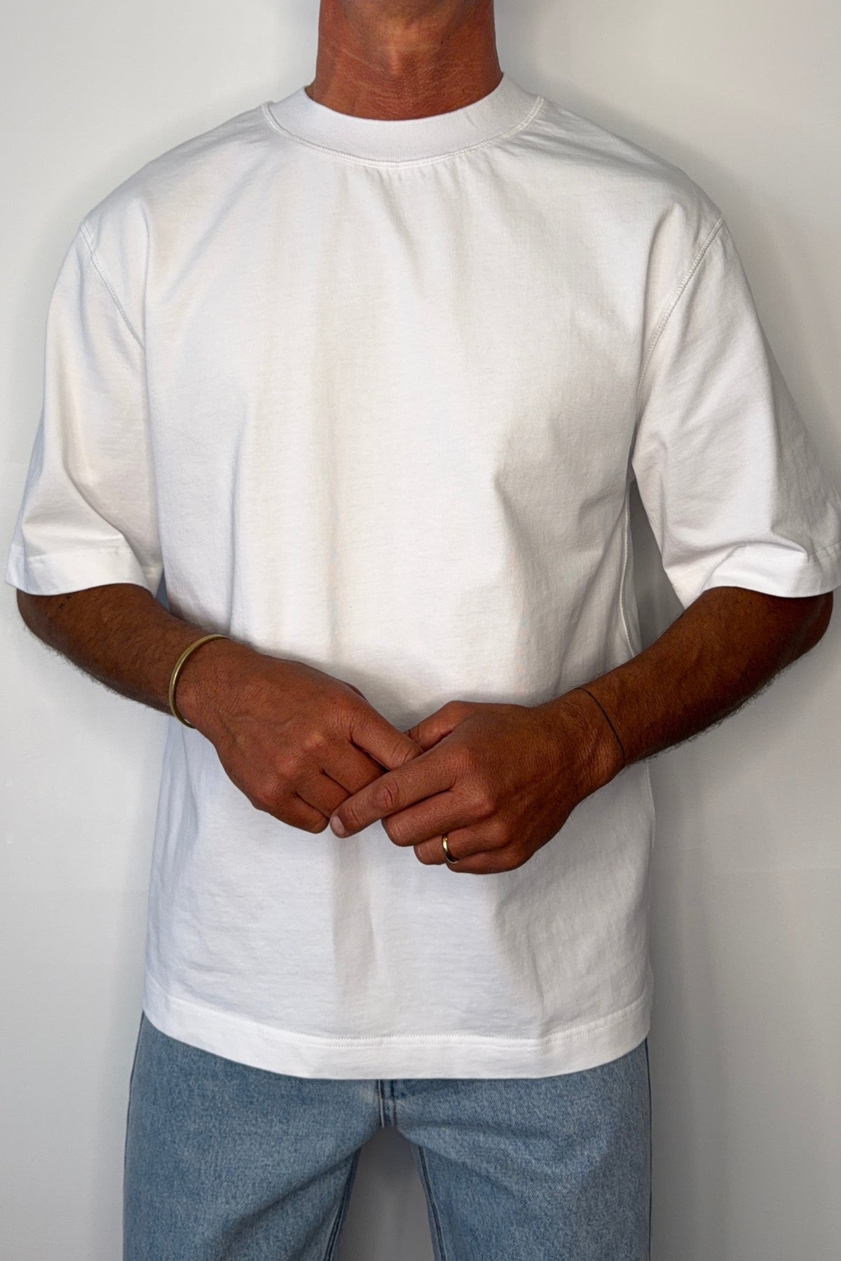 Bowie Cotton Tee White