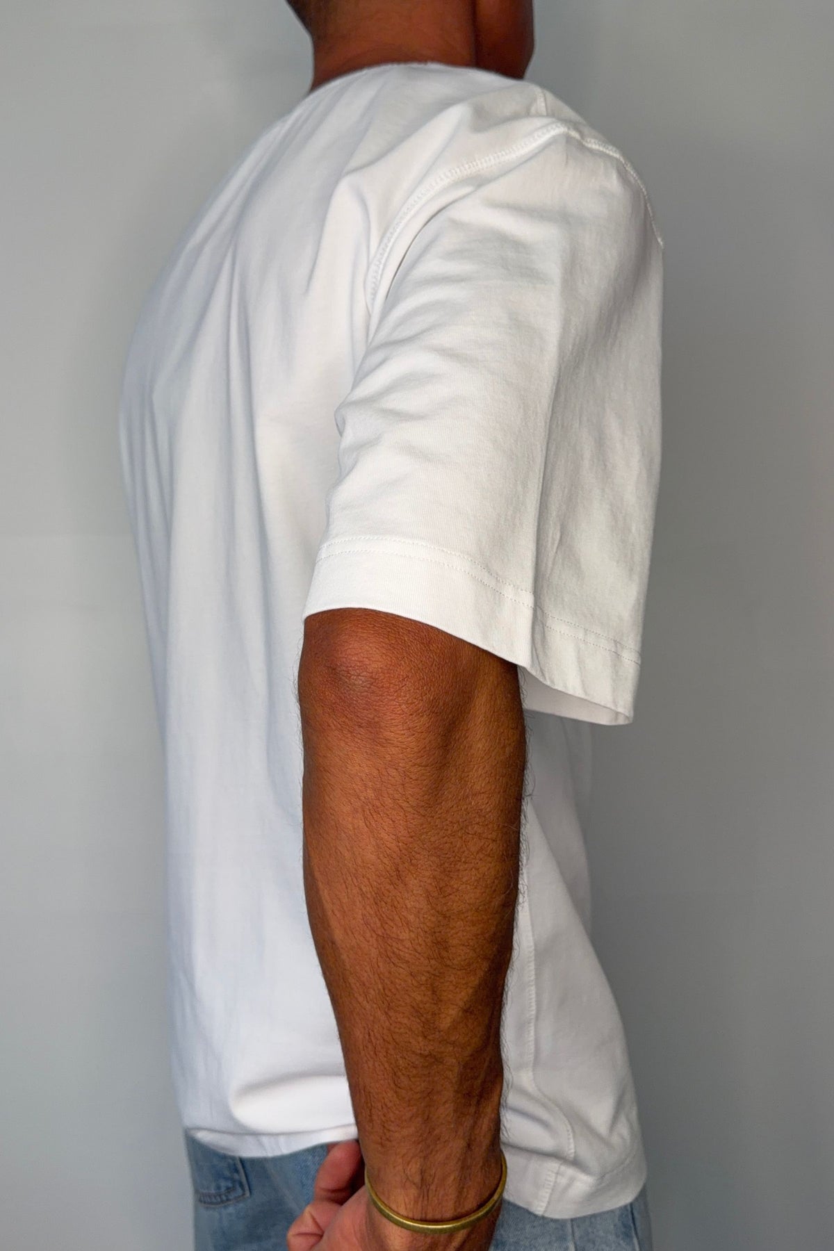 Bowie Cotton Tee White