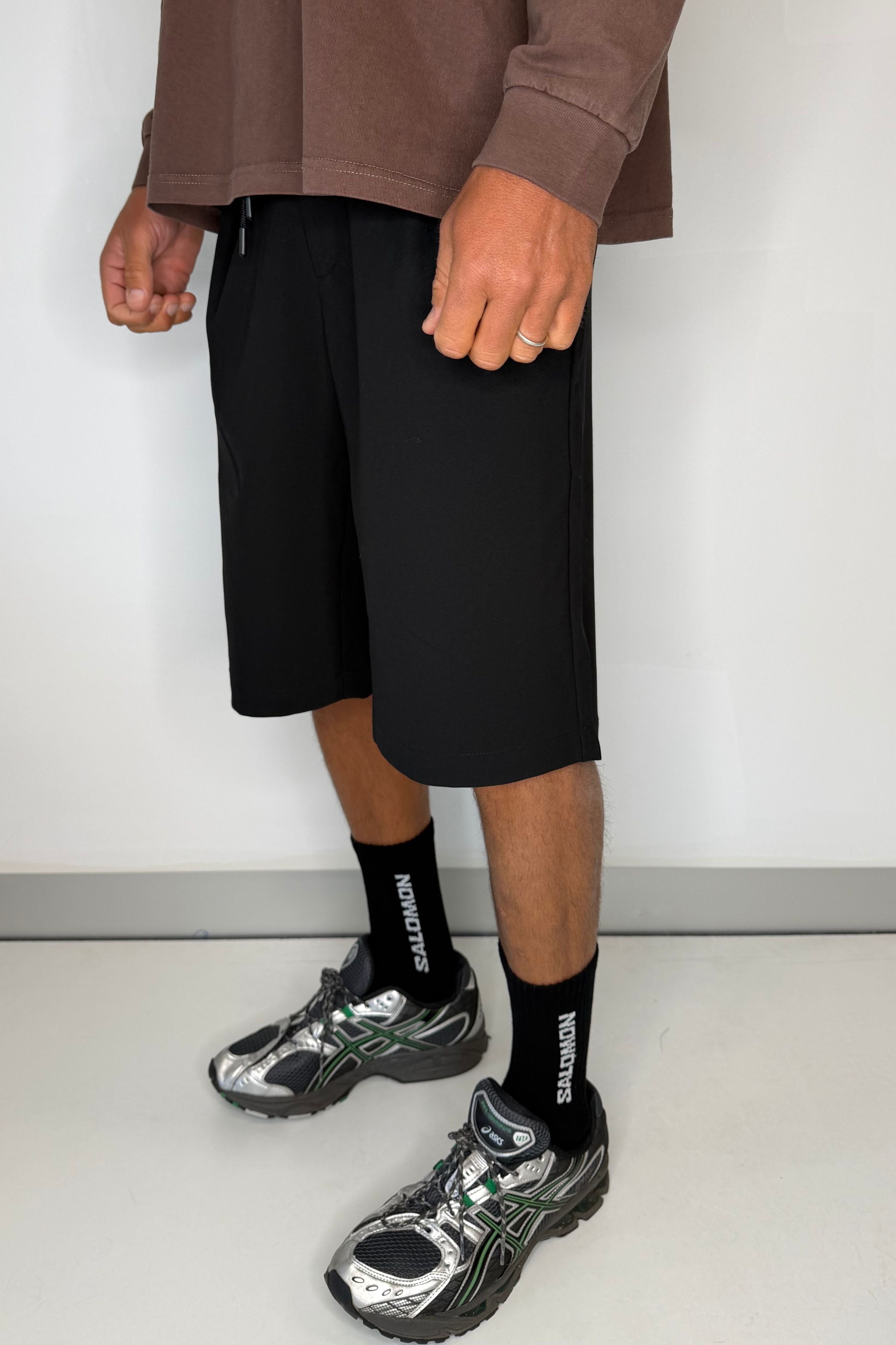 Alex Pleat Jort Black