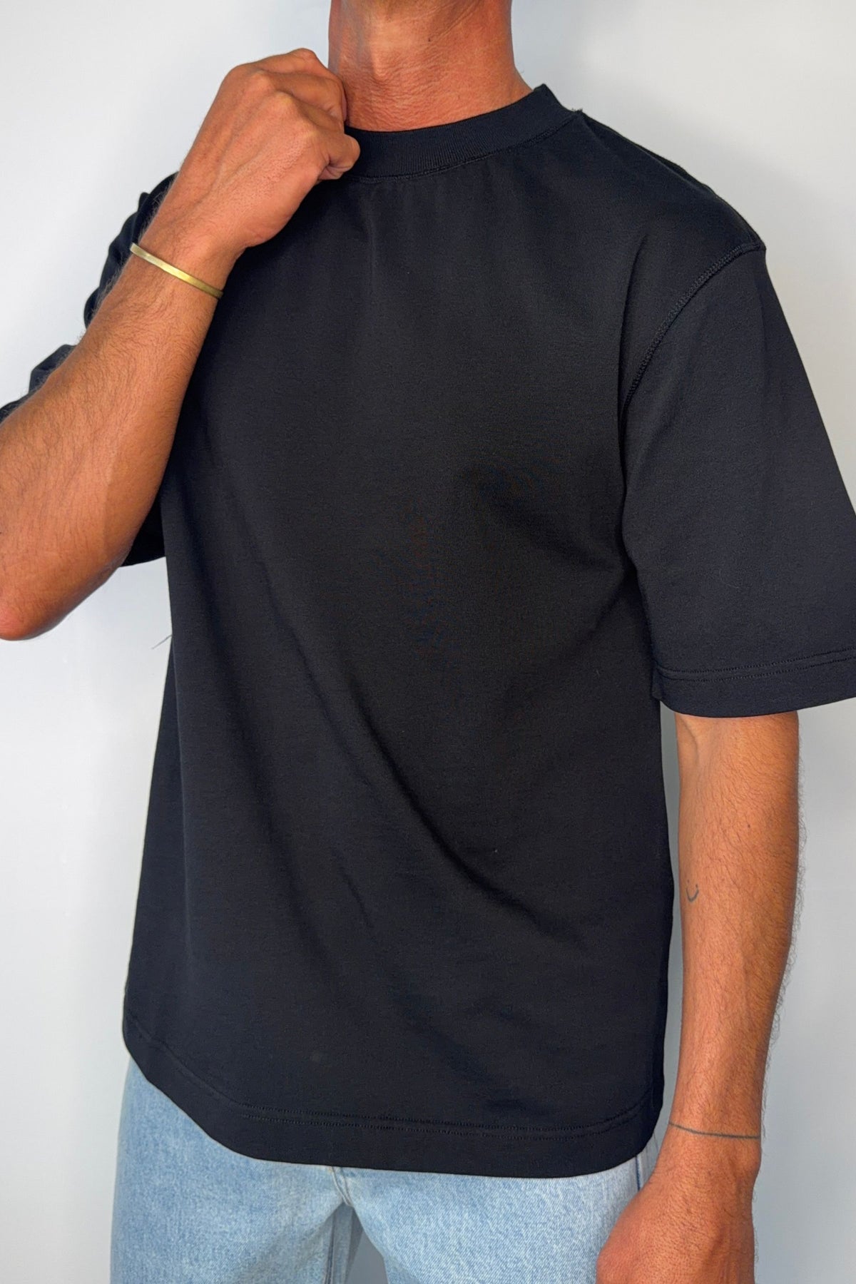 Bowie Cotton Tee Black