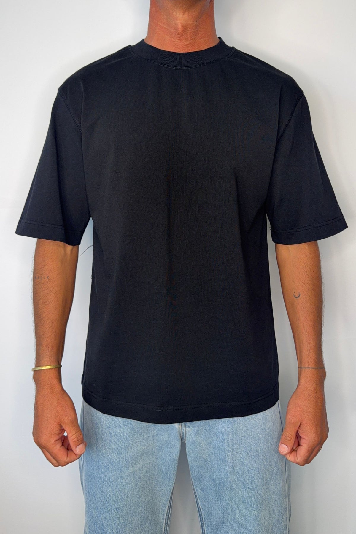 Bowie Cotton Tee Black