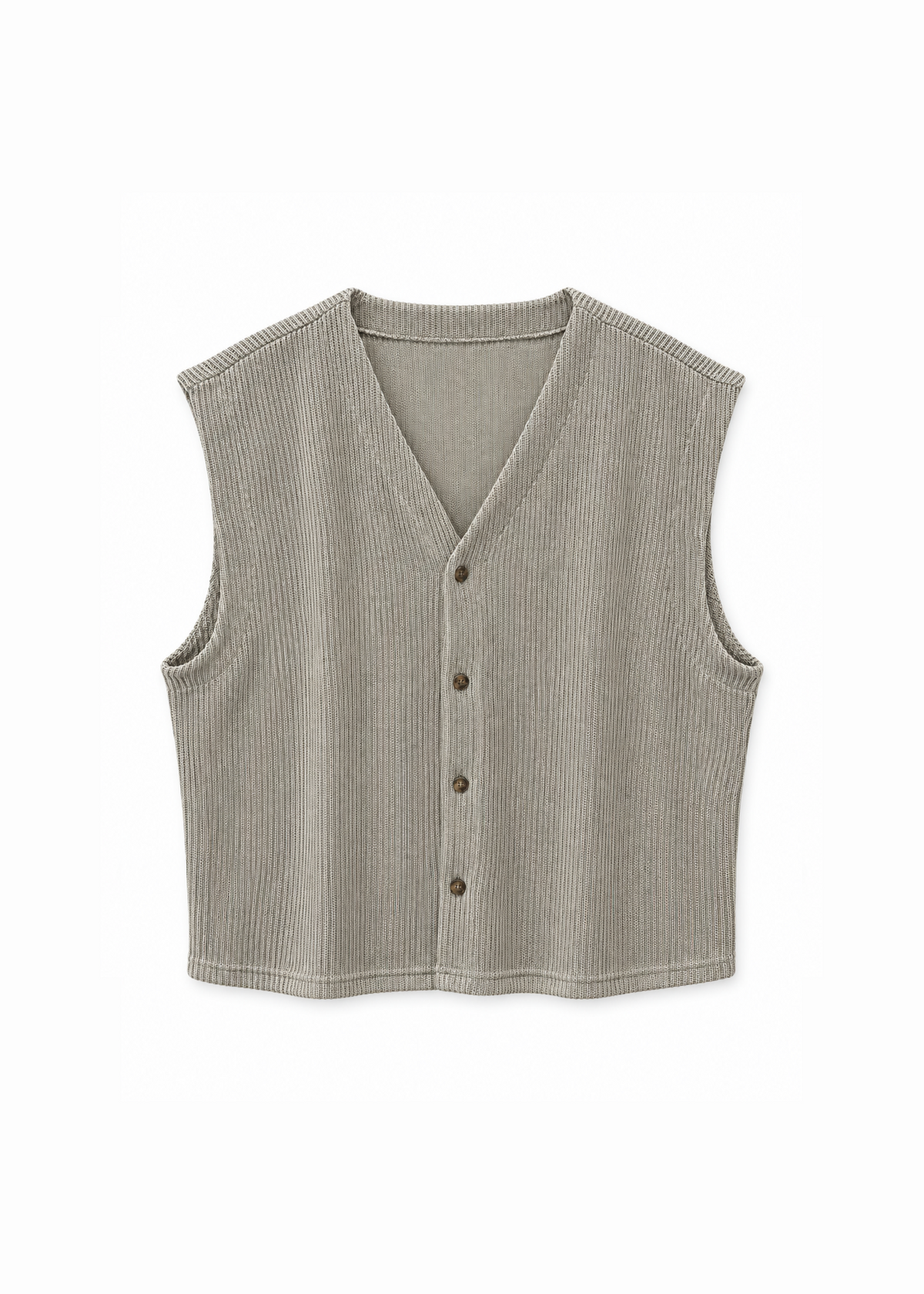 Cassius Knitted Vest Khaki