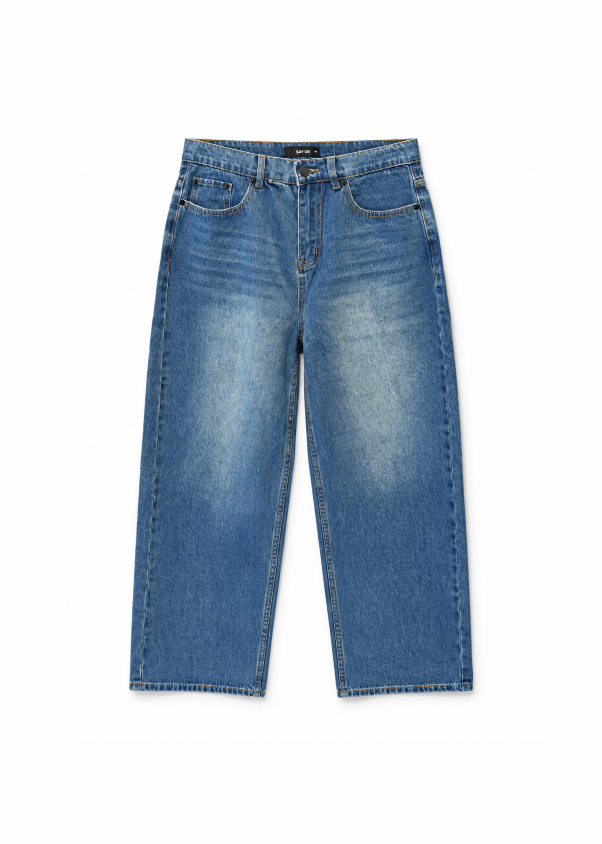 Newtown Baggy Denim Mid Blue