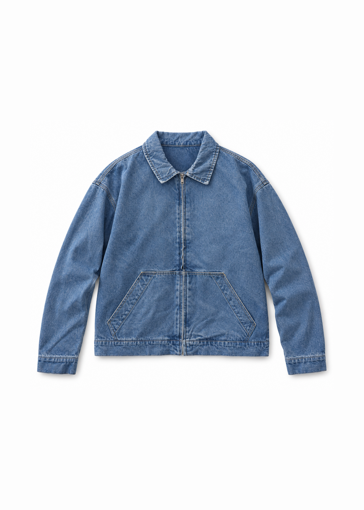 Denim Structure Jacket Blue