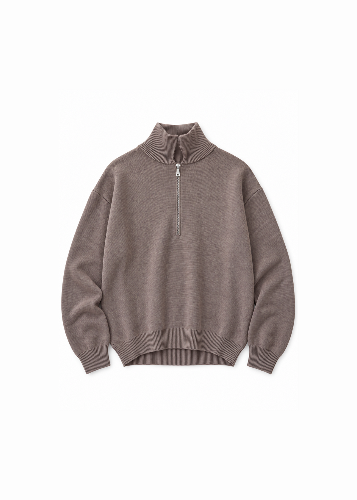 Calin Zip Up Knit Choc