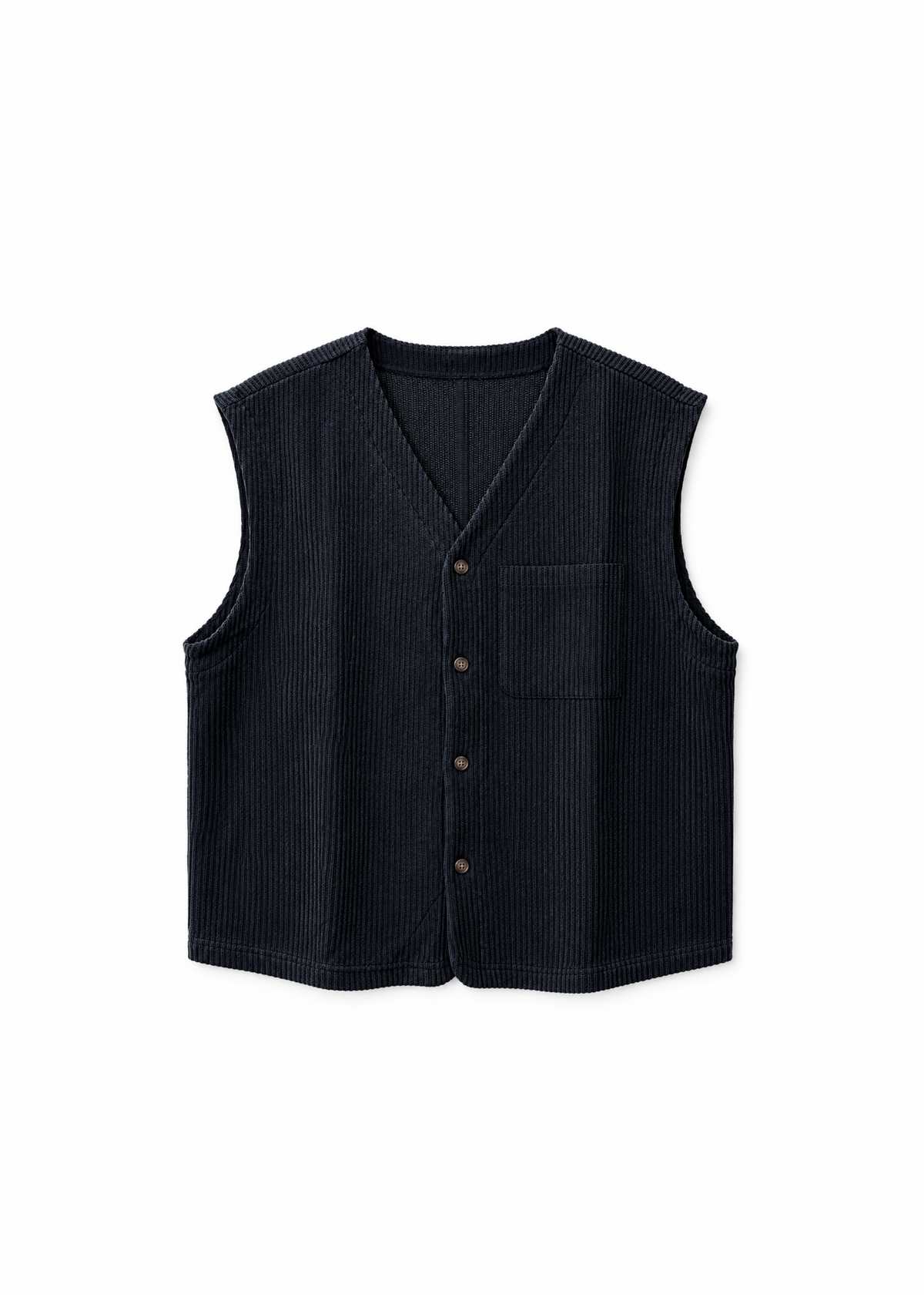 Cassius Knitted Vest Black