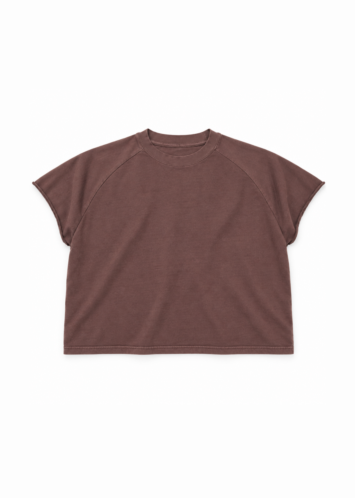 Raglan Crop Box Tank Choc