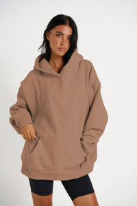 Unisex Roman Oversize Hoodie Choc