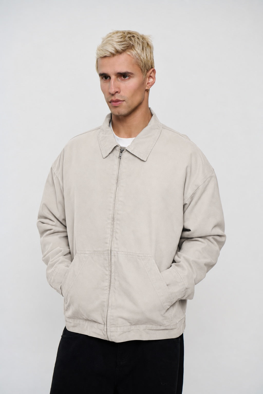 Collar Lined Jacket Ivory