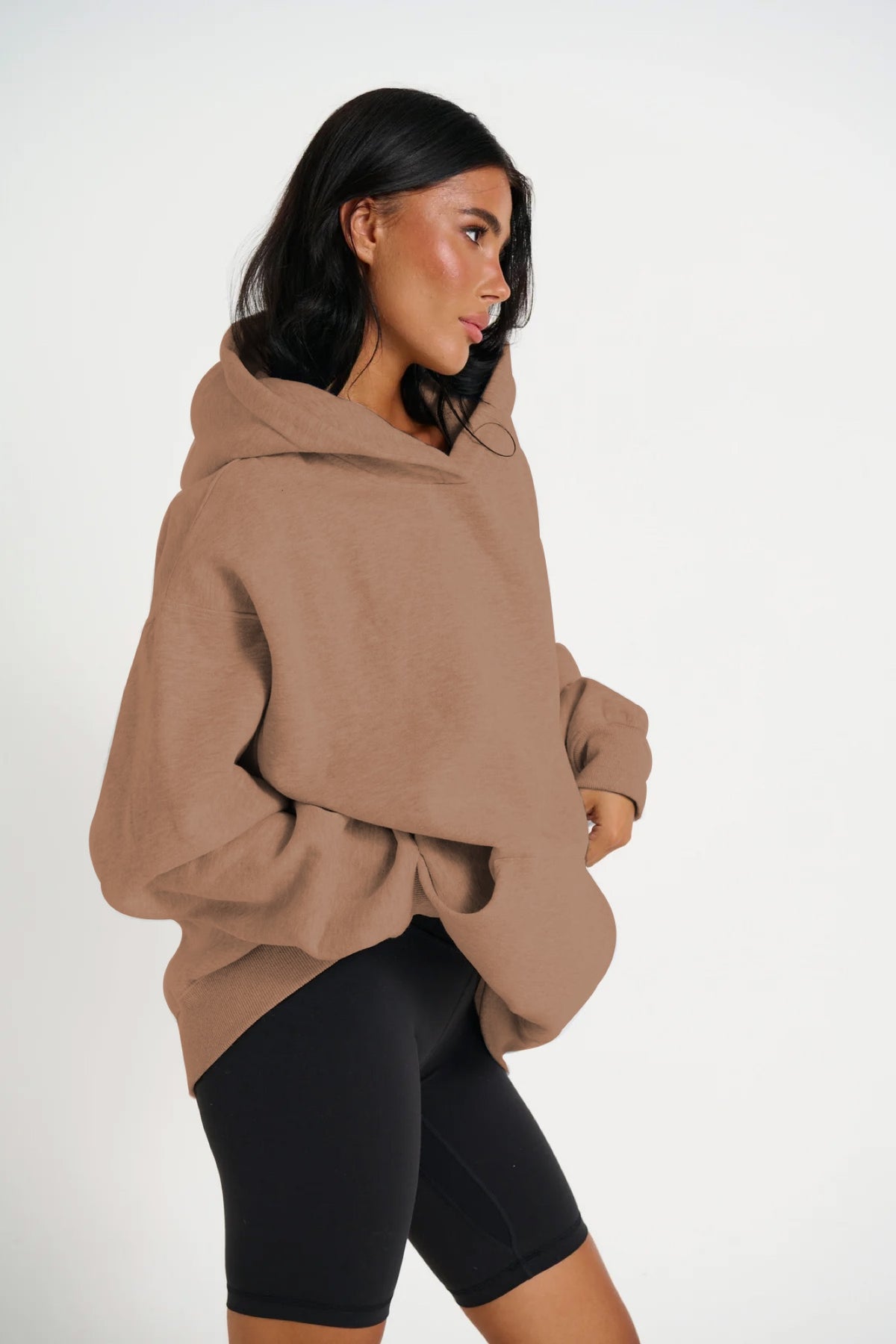 Unisex Roman Oversize Hoodie Choc