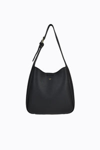 Zali Small Slouch Tote Black Pebble