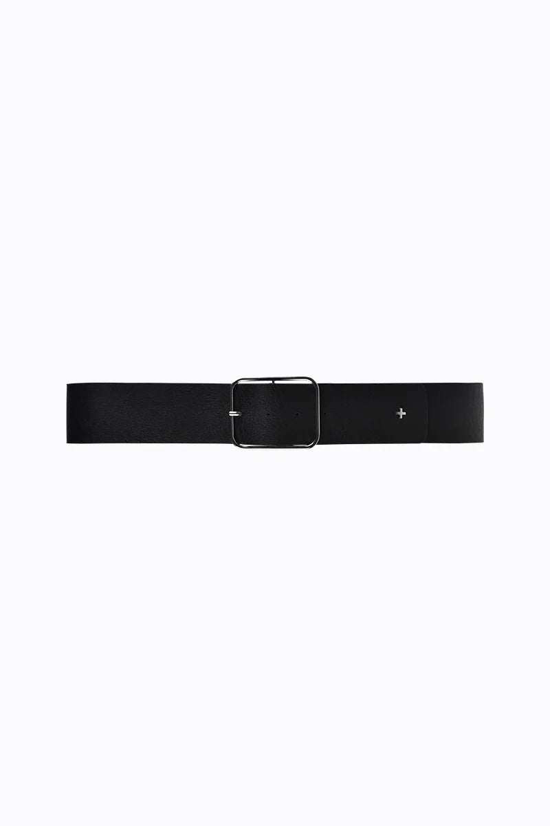 Lexie Wide Belt Black/Silver