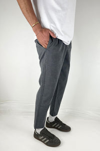 NTH Cropped Pleat Pant Grey Check