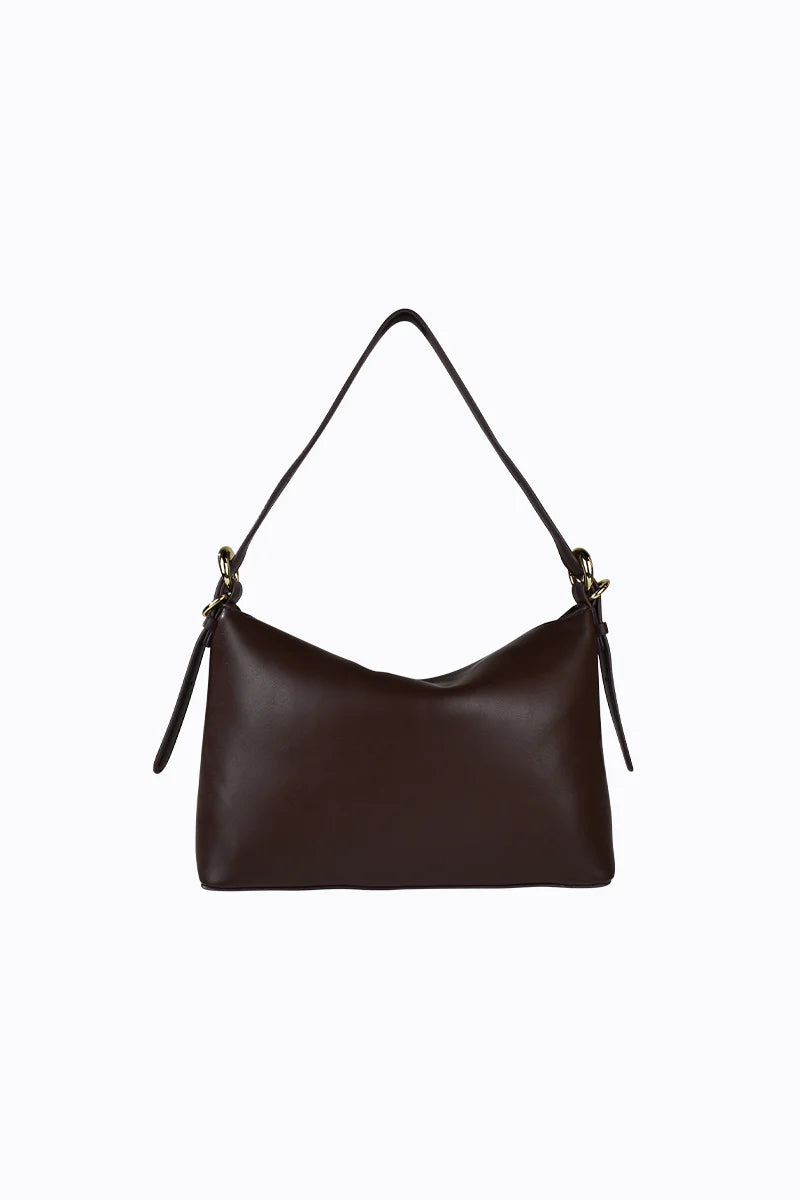 Lina Shoulder Bag Choc/Gold