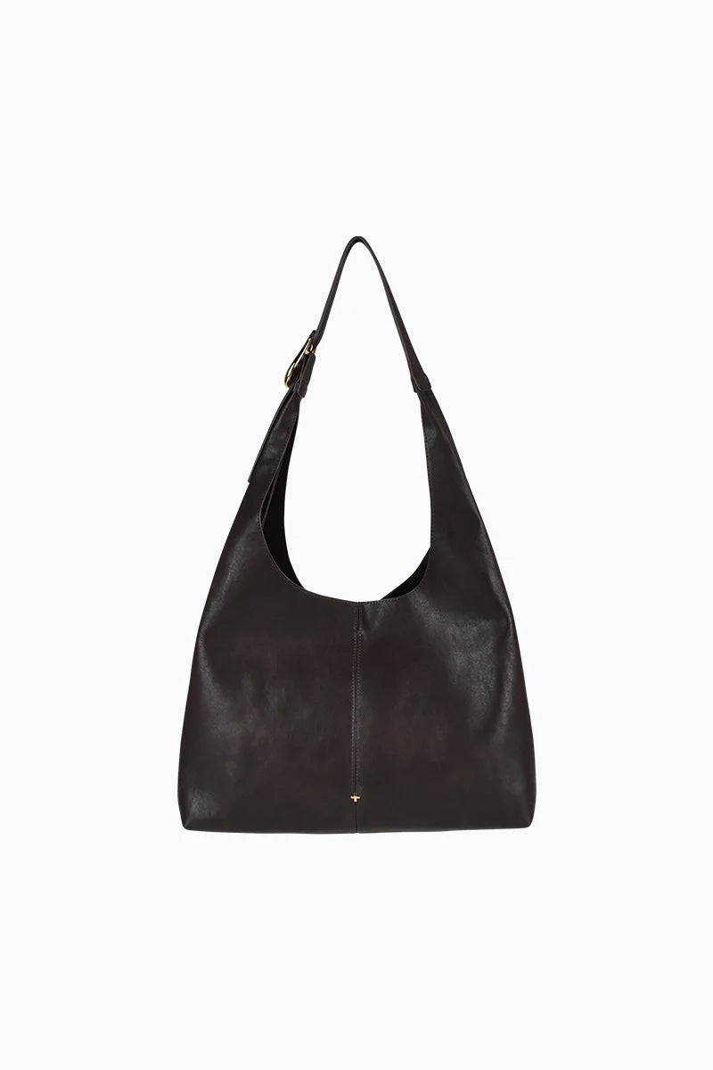 Kismet Slouch Bag Chocolate Grain/Gold